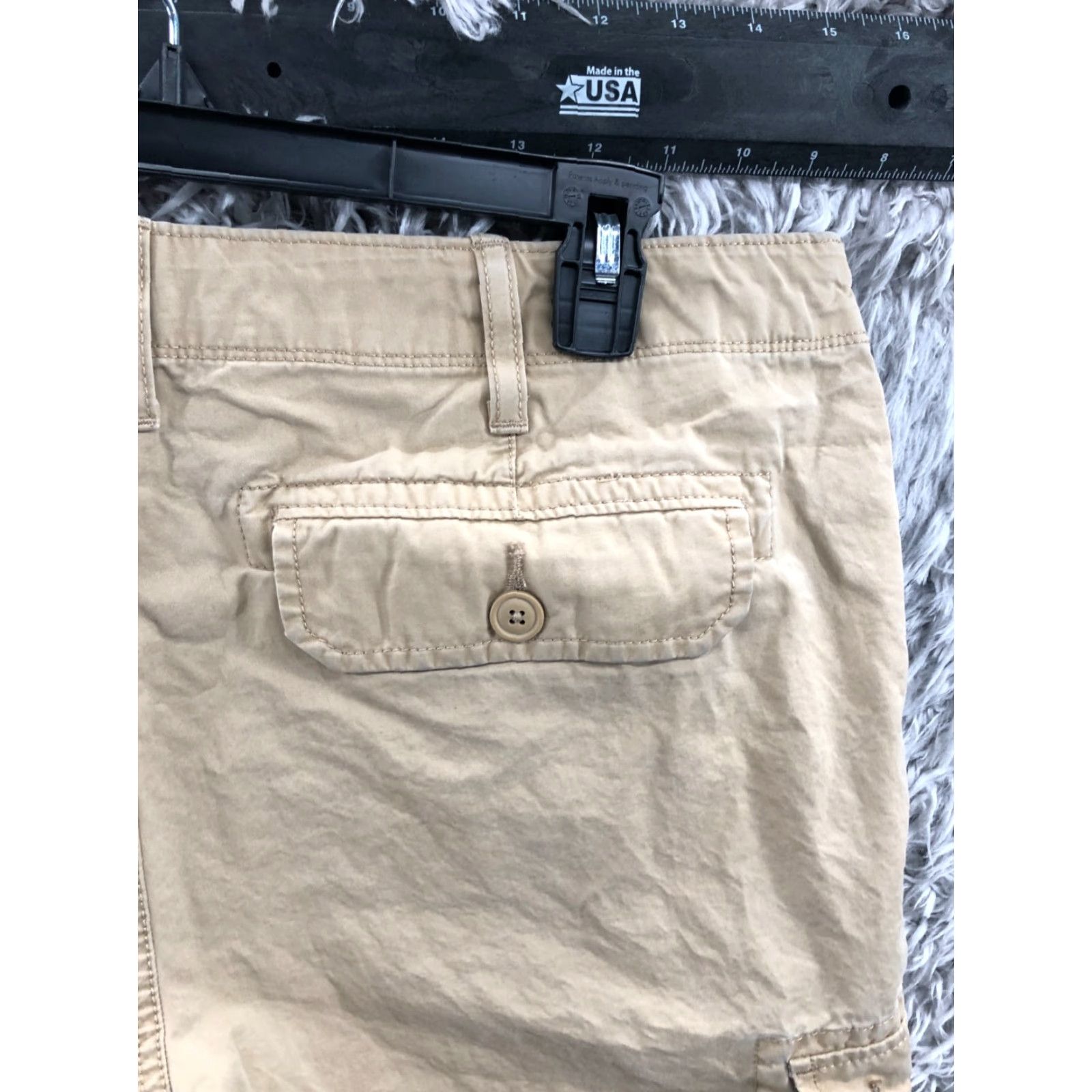 Vintage Sonoma Cargo Shorts Mens 38 Mid Rise Beig e Cargo Shorts Beige Medium Wash 5-Pocket Design Regular Fit Kn it Blend Cotton Size US 38 / EU 54 - 6 Thumbnail