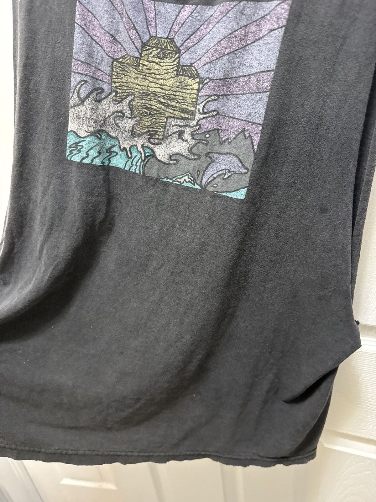 Pink Dolphin Pink Dolphin Faded Vintage Jesus Cross Custom Tank Distress Size US XL / EU 56 / 4 - 7 Thumbnail