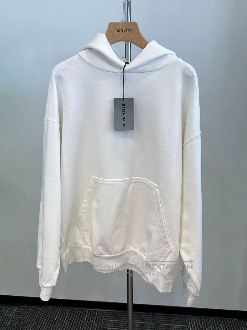 Balenciaga Balenciaga Letter Printed Casual Hooded Sweatshirt with Lo Size US XS / EU 42 / 0 - 2 Thumbnail