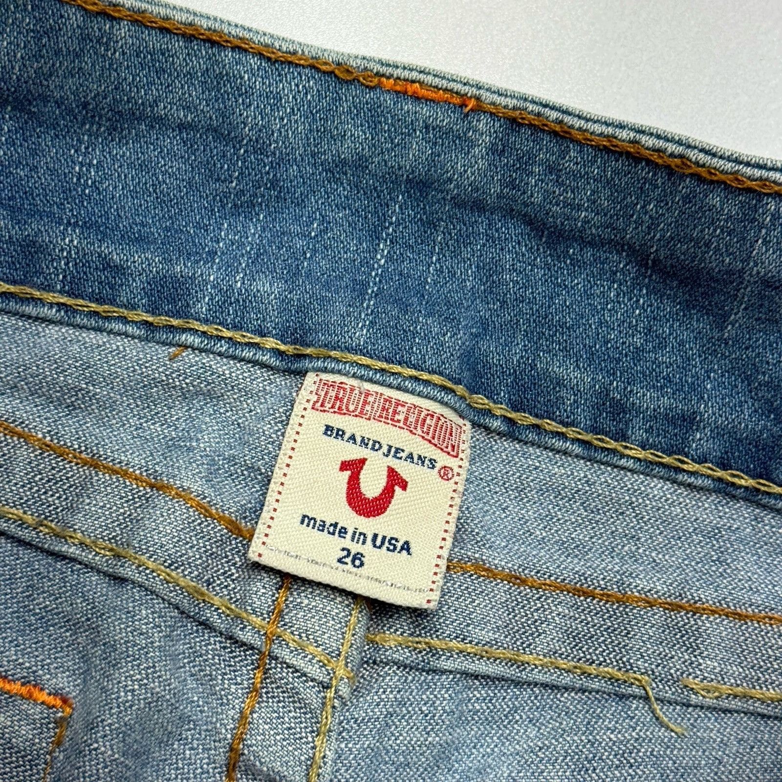 True Religion True Religion Jeans Womens 26 (28x30) Blue Made in USA RN 11 Size 26" / US 2 / IT 38 - 7 Thumbnail