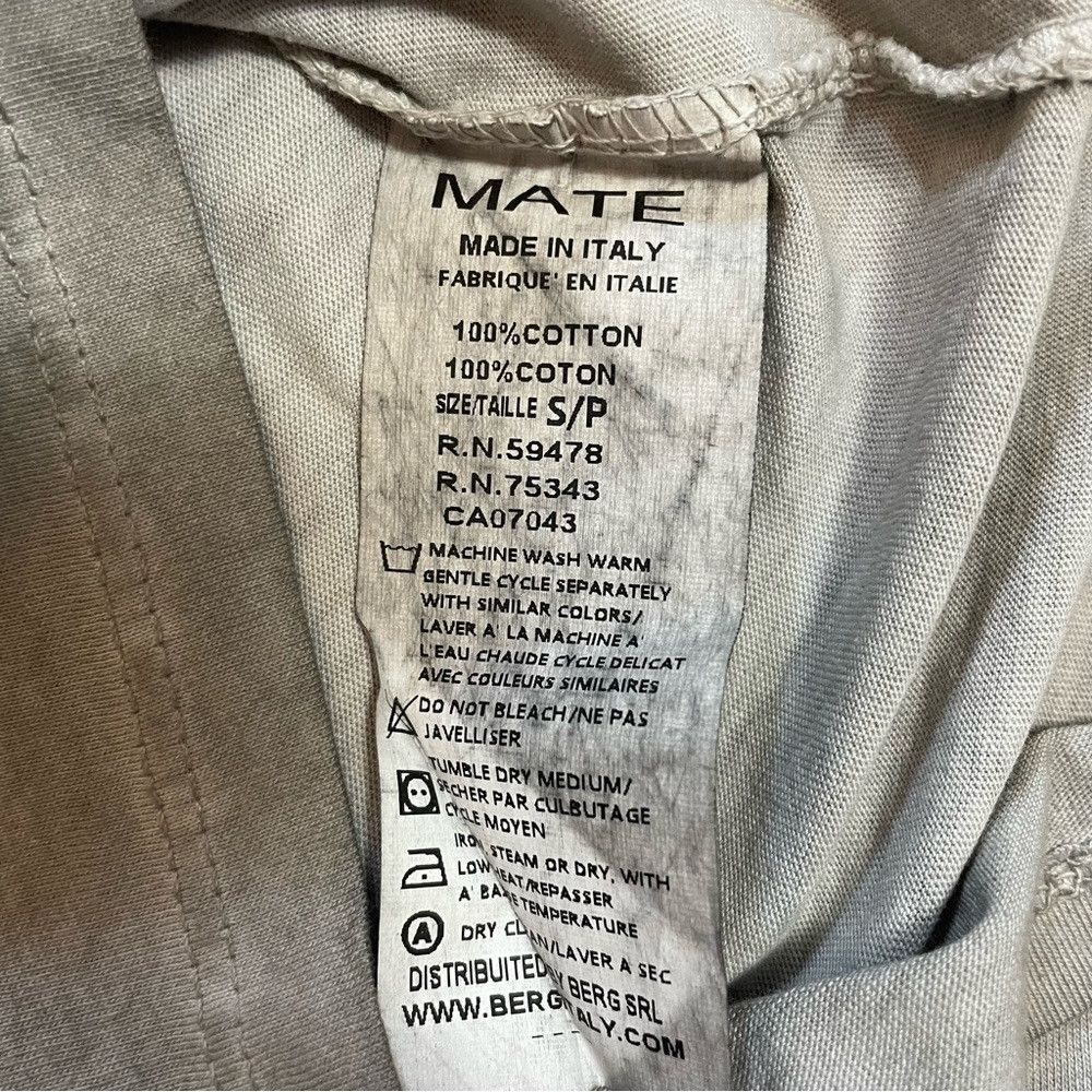 Other NWT New Mate Made In Italy Grey Cotton T-Shirt Size S Size US S / EU 44-46 / 1 - 5 Thumbnail