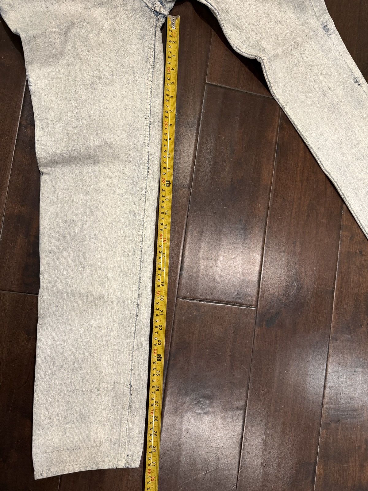 H&M × Maison Margiela Maison Margiela H&M White Painted Paint Denim Jeans 31 Size US 31 - 8 Thumbnail