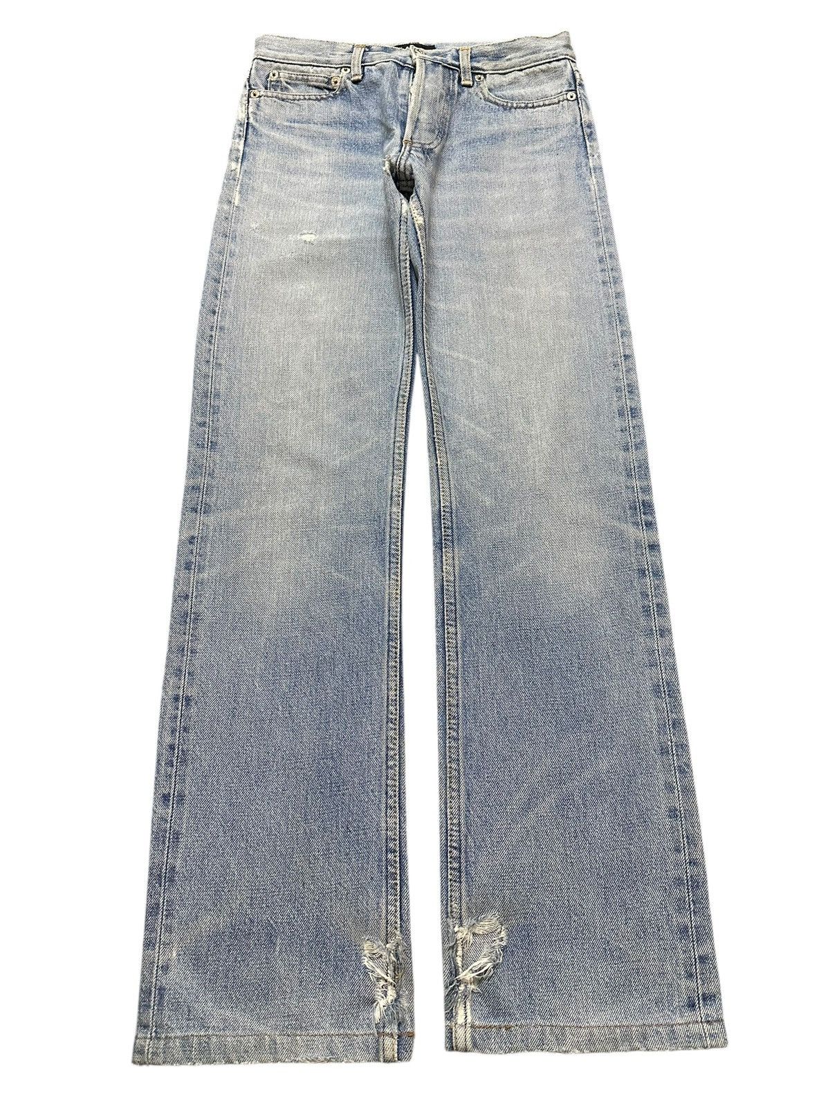 A.P.C. Vintage APC Blue Faded Wash Whisker Distress Style Jeans Size 26" / US 2 / IT 38 - 1 Thumbnail