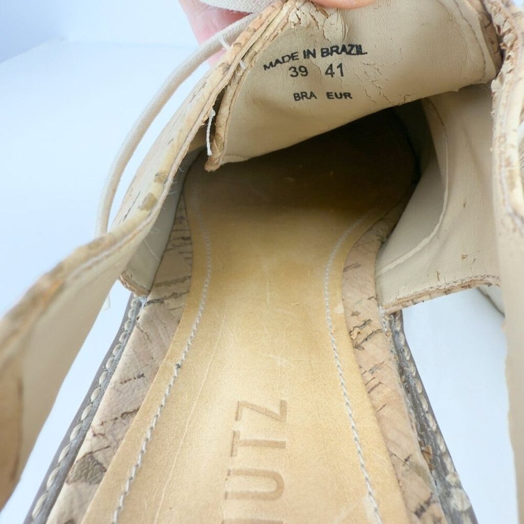 SCHUTZ SCHUTZ Oxford Cut Out Cork Lightweight Contemporary Tan Size US 11 / IT 41 - 14 Thumbnail