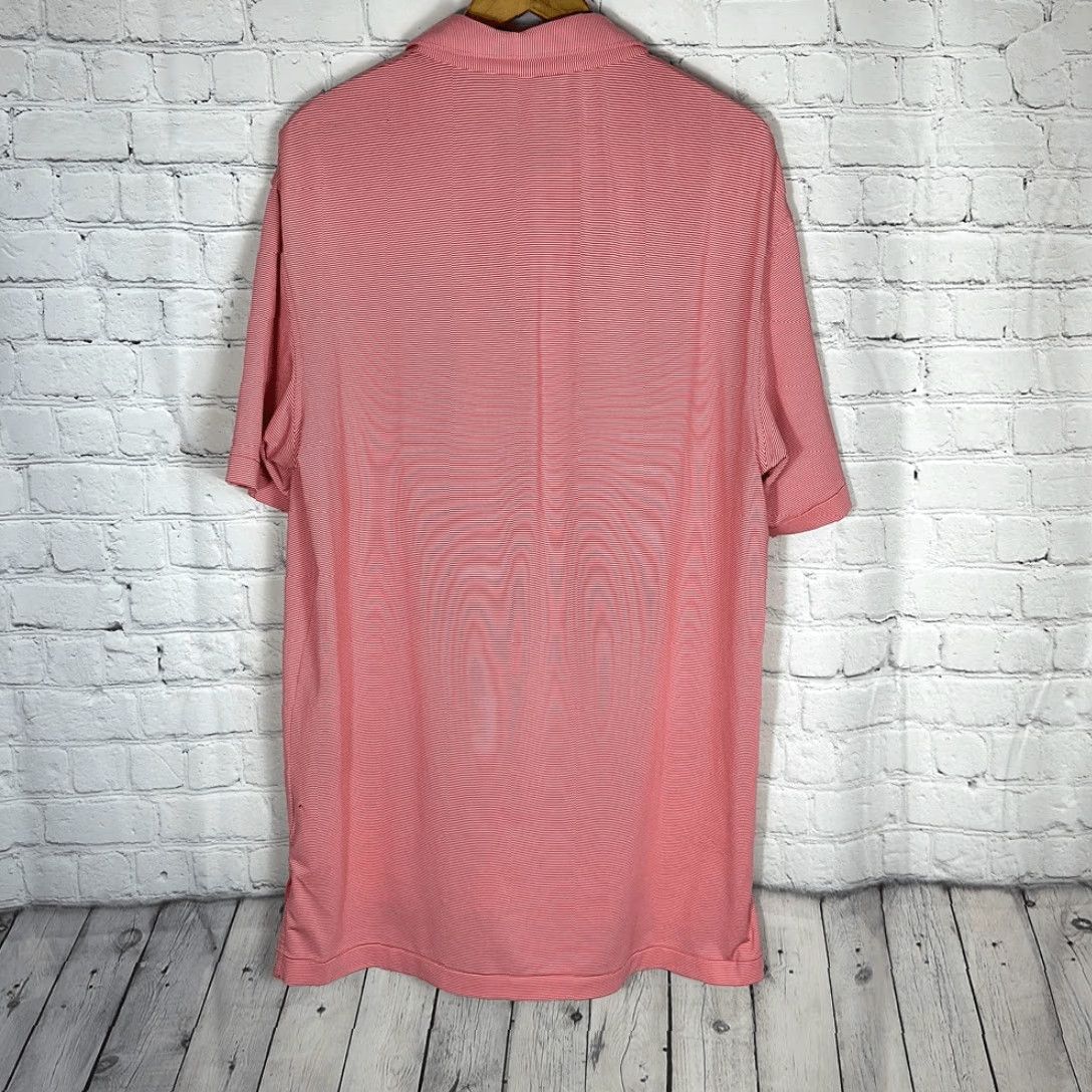Peter Millar Peter Millar Summer Comfort Sean Polo Shirt Mens L Red Stripe Stretch Jersey Size US L / EU 52-54 / 3 - 5 Thumbnail