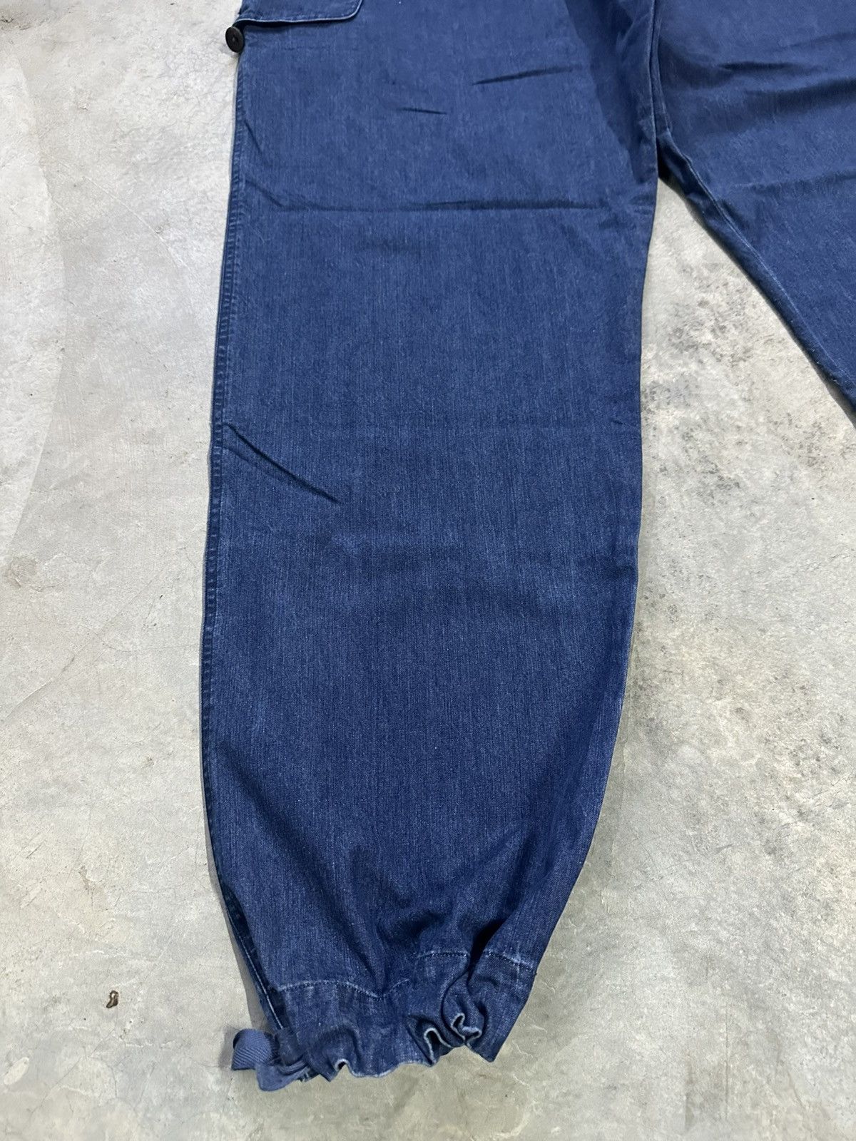 Yohji Yamamoto Archival Piece 80s Ys For Men Denim Drawstring Cargo Trouser Size US 32 / EU 48 - 10 Thumbnail