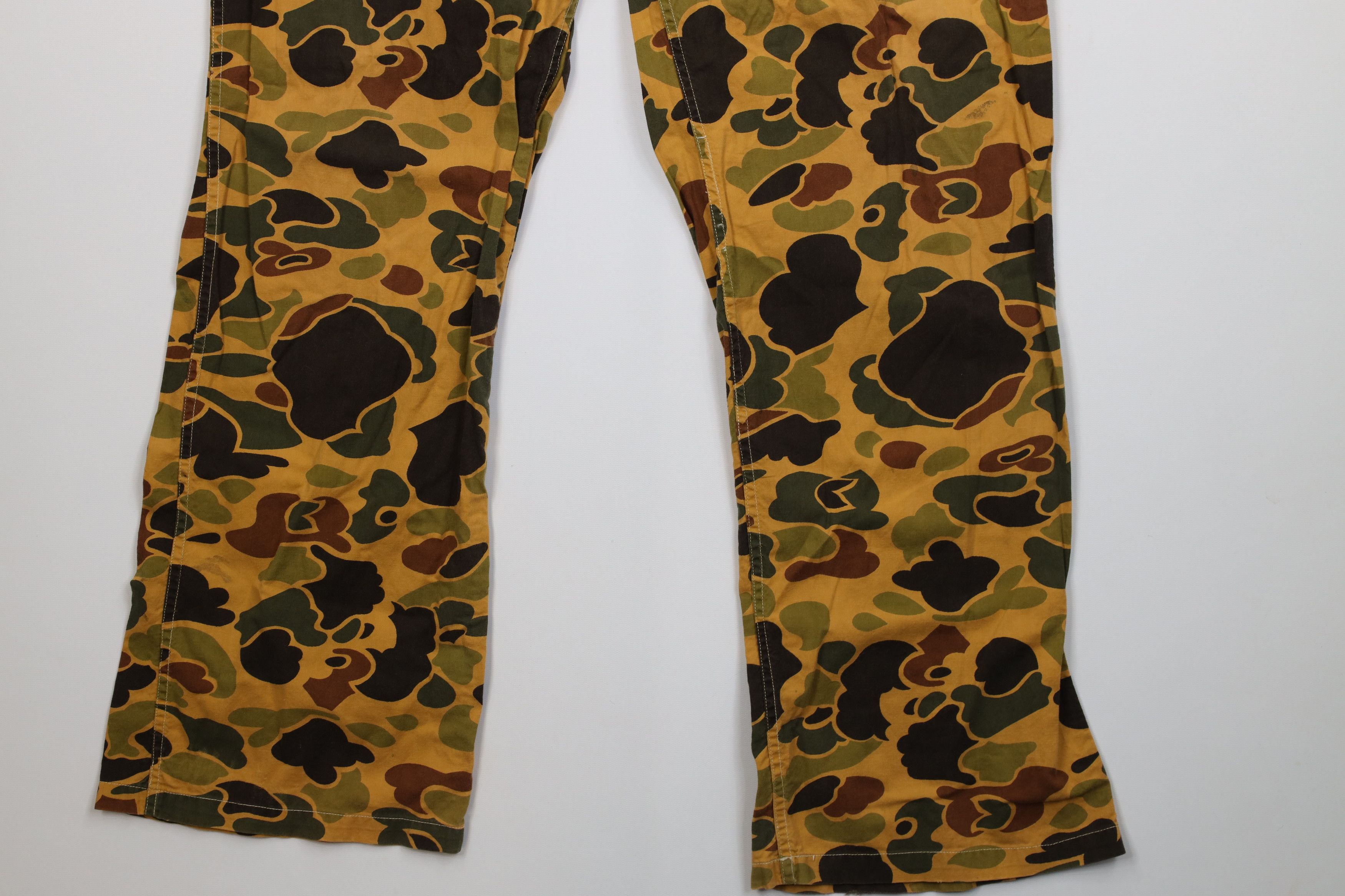 Vintage Vintage 60s 70s Streetwear Camouflage Wide Leg Pants USA Size US 34 / EU 50 - 4 Thumbnail