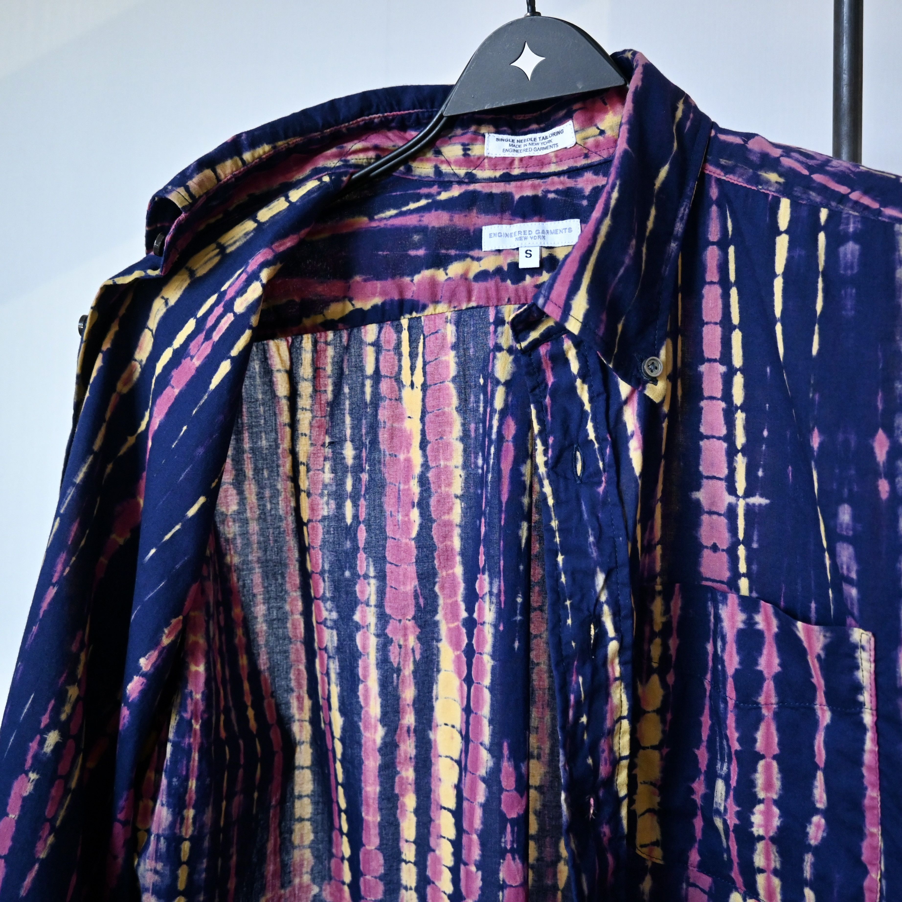 Engineered Garments Engineered Garments "19th Century Shirt" Lawn batik stripe Size US S / EU 44-46 / 1 - 11 Thumbnail