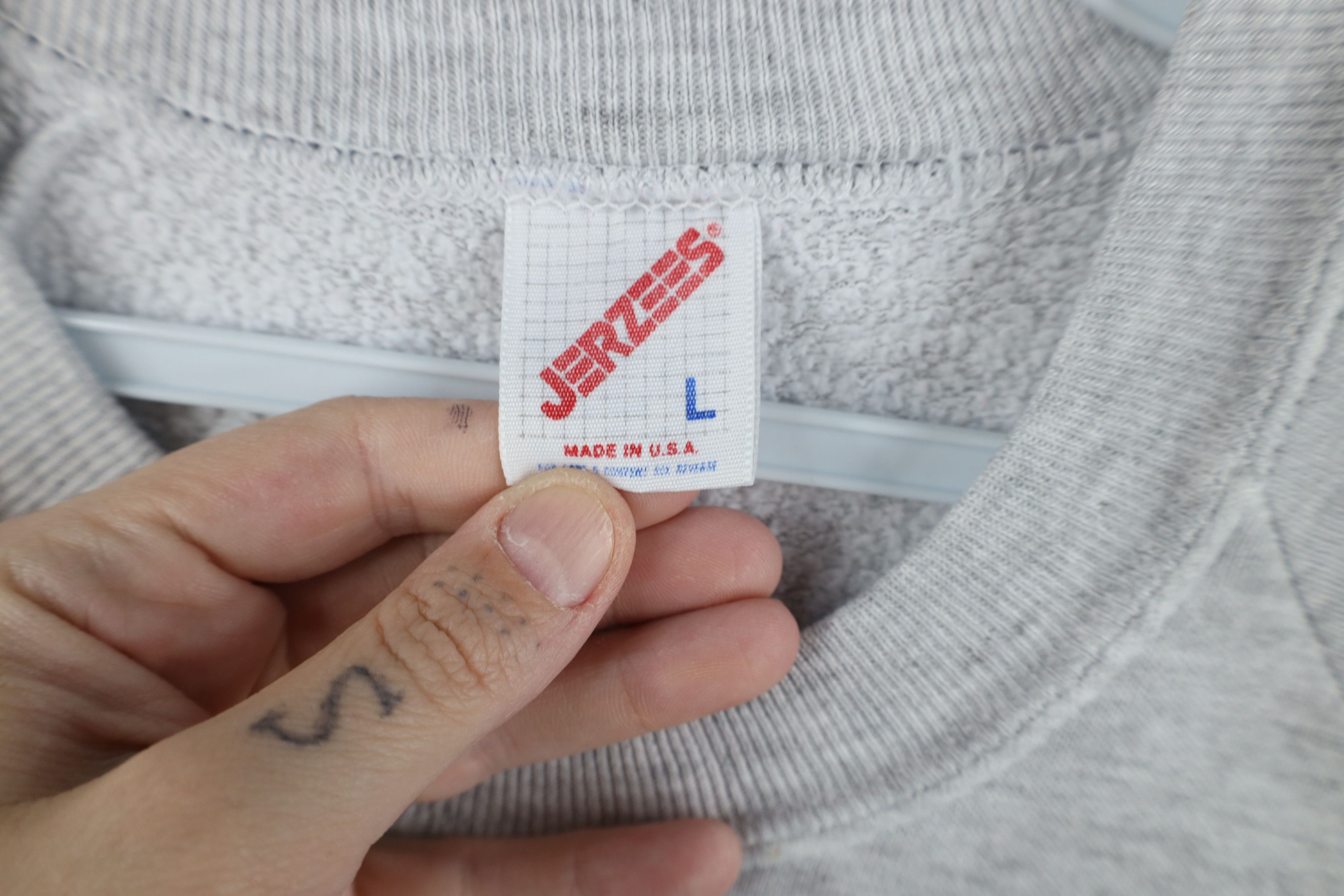 Vintage Vintage 90s Streetwear Quilt Patch Animal Sweatshirt USA Size L / US 10 / IT 46 - 9 Thumbnail