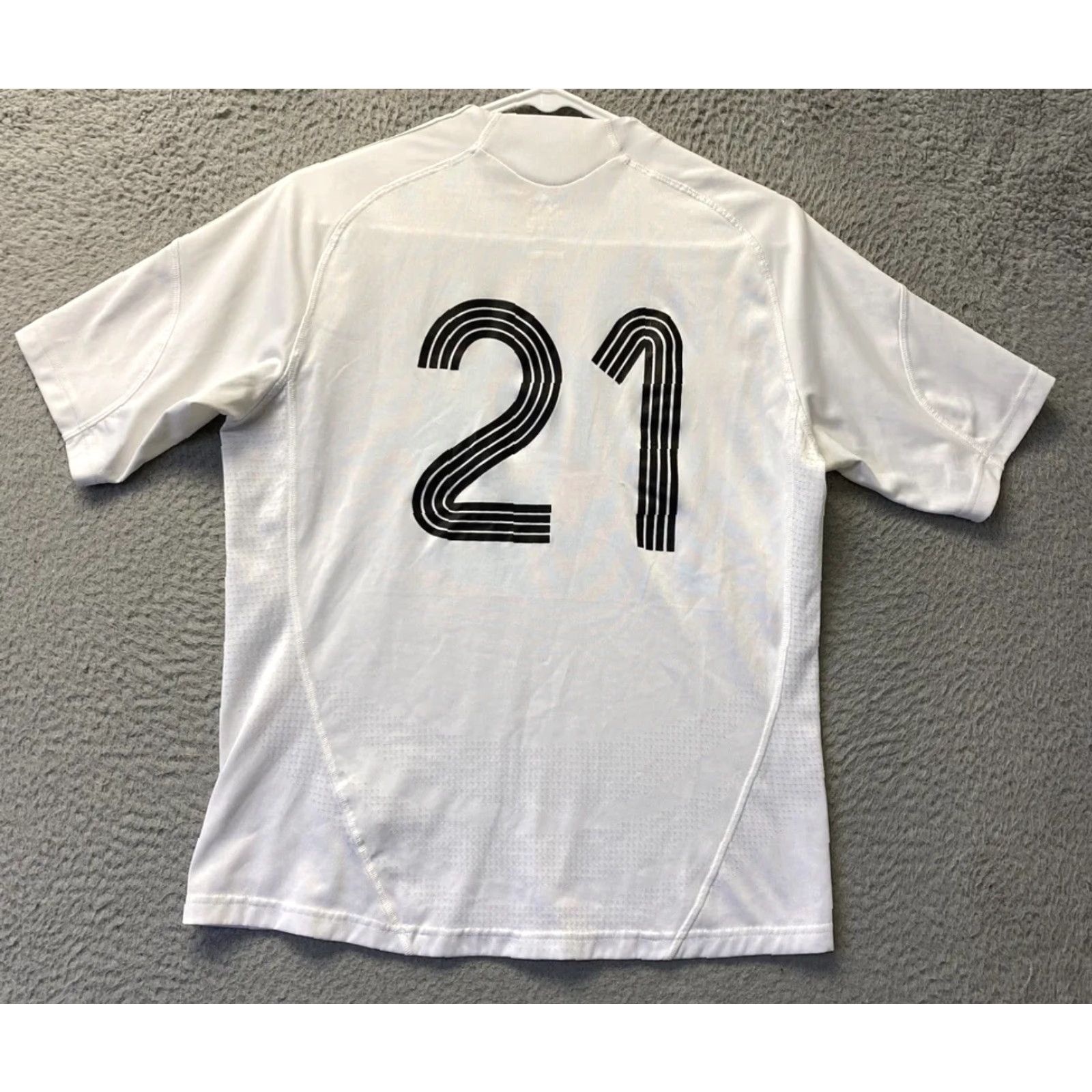 Adidas adidas Soccer Jersey T-Shirt Short Sleeve white Men's M SHORT PEOPLE / 104-58 Size US M / EU 48-50 / 2 - 7 Thumbnail
