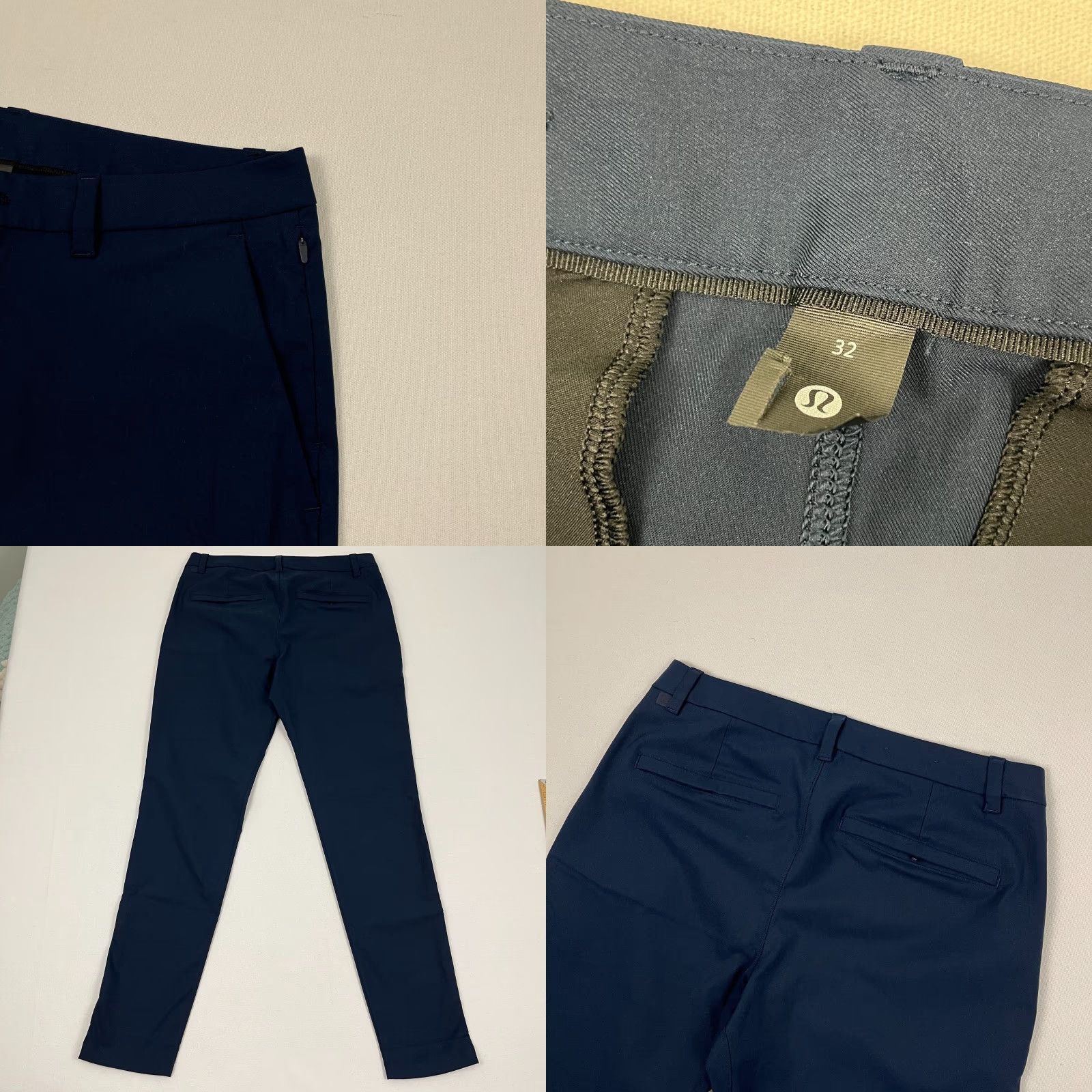Lululemon Lululemon ABC Pants Mens 32x32 Slim Blue True Navy 5-Pocket Straight Chino Breathable Stretch Performance Travel Golf Casual Business Mens Size US 32 / EU 48 - 8 Thumbnail