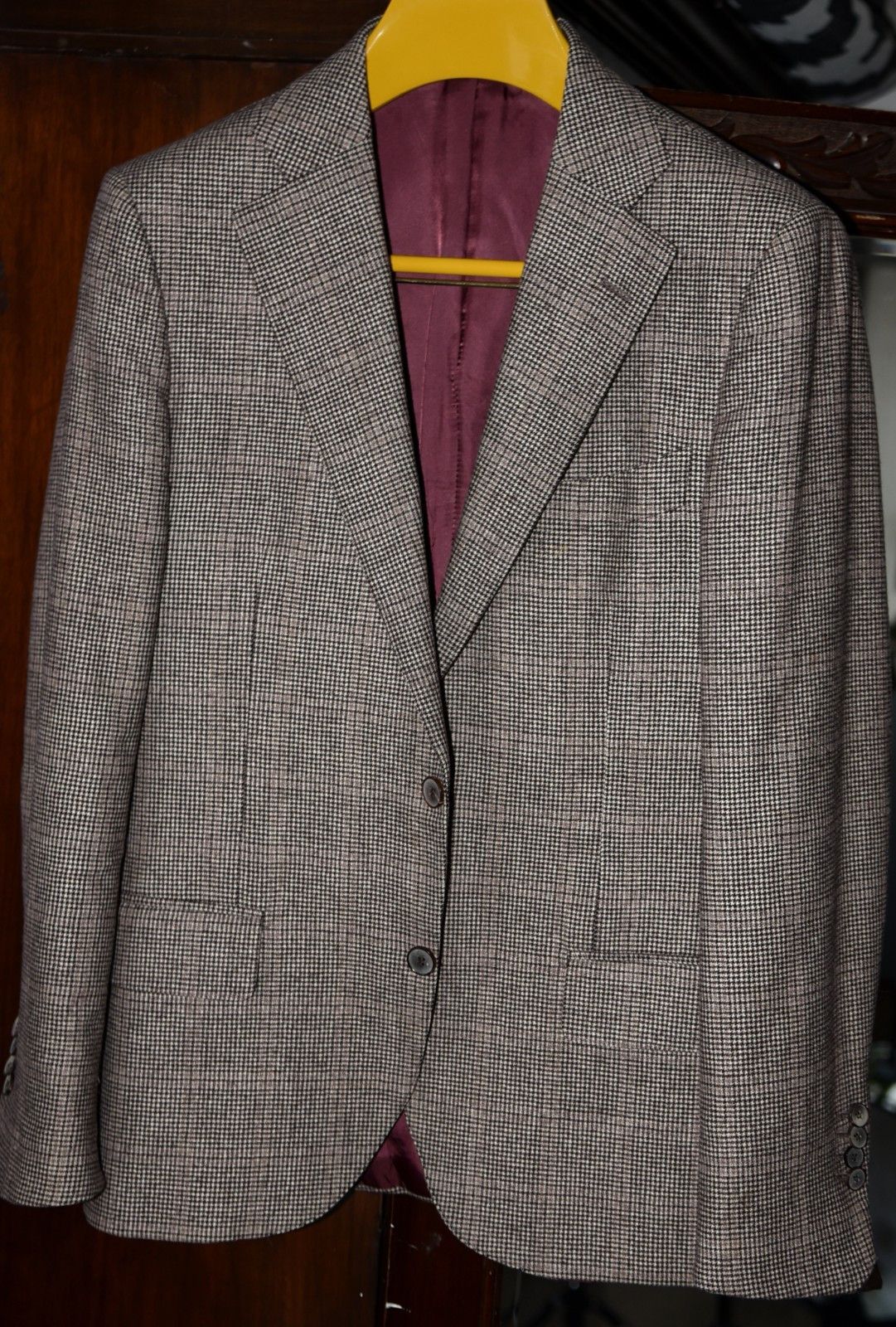 Suitsupply Suitsupply 40R Havana Brown Glenheck Sport Coat Size 40R - 1 Thumbnail