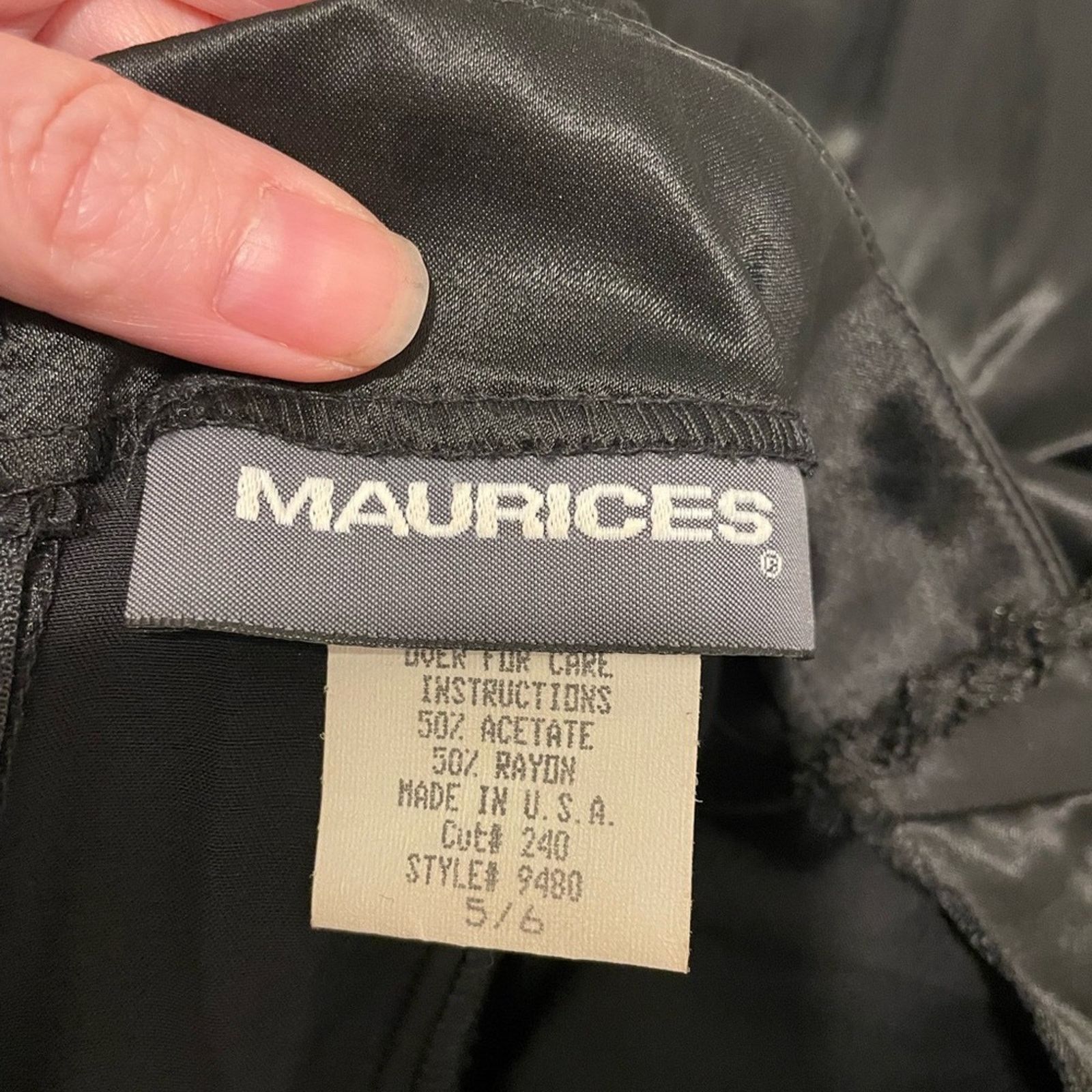 Vintage Vintage Maurices 90s Strappy Black BodyCon Evening Gown Size M / US 6-8 / IT 42-44 - 6 Thumbnail