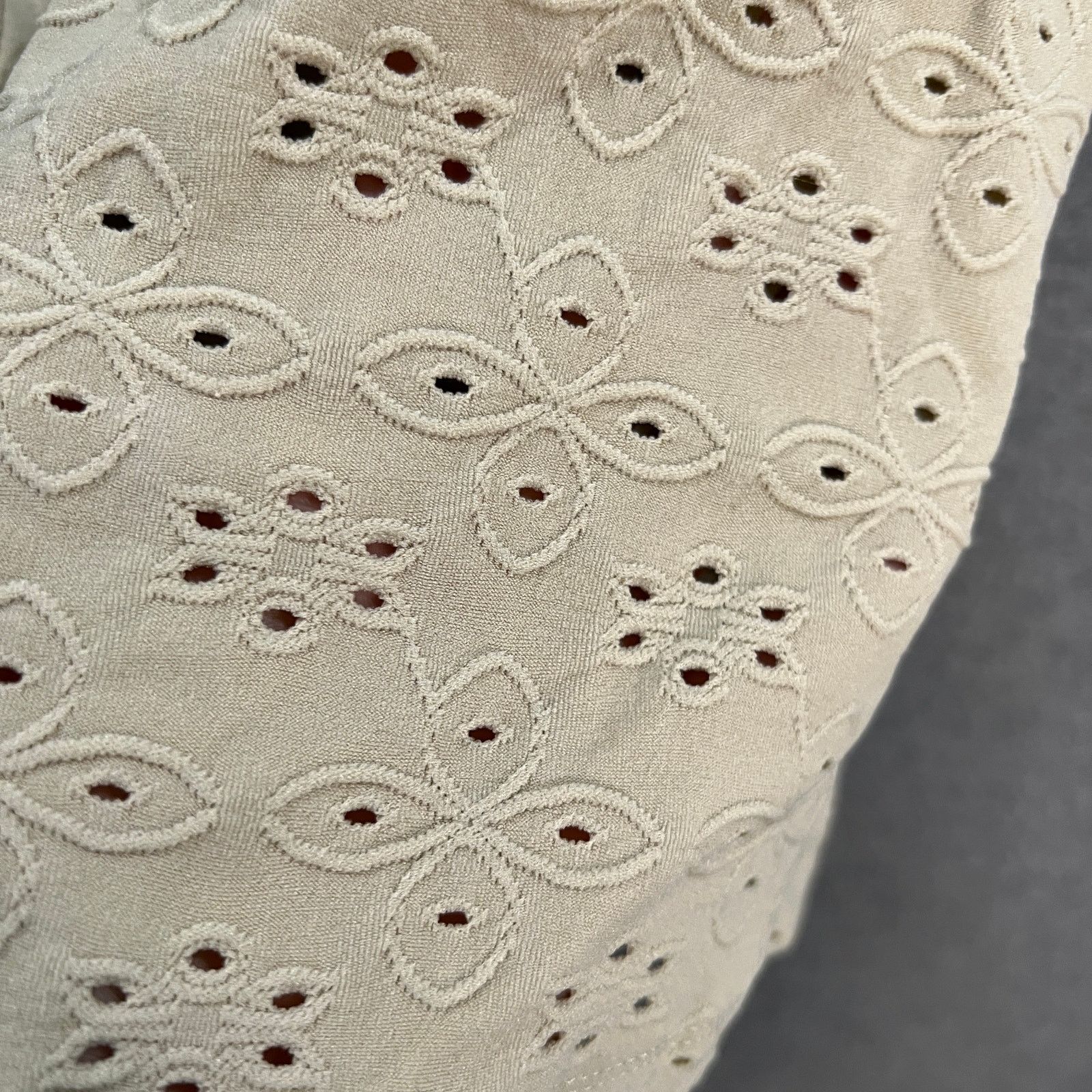 Other LOGO by Lori Goldstein Stretch Eyelet Button Front Cardigan Size S / US 4 / IT 40 - 7 Thumbnail