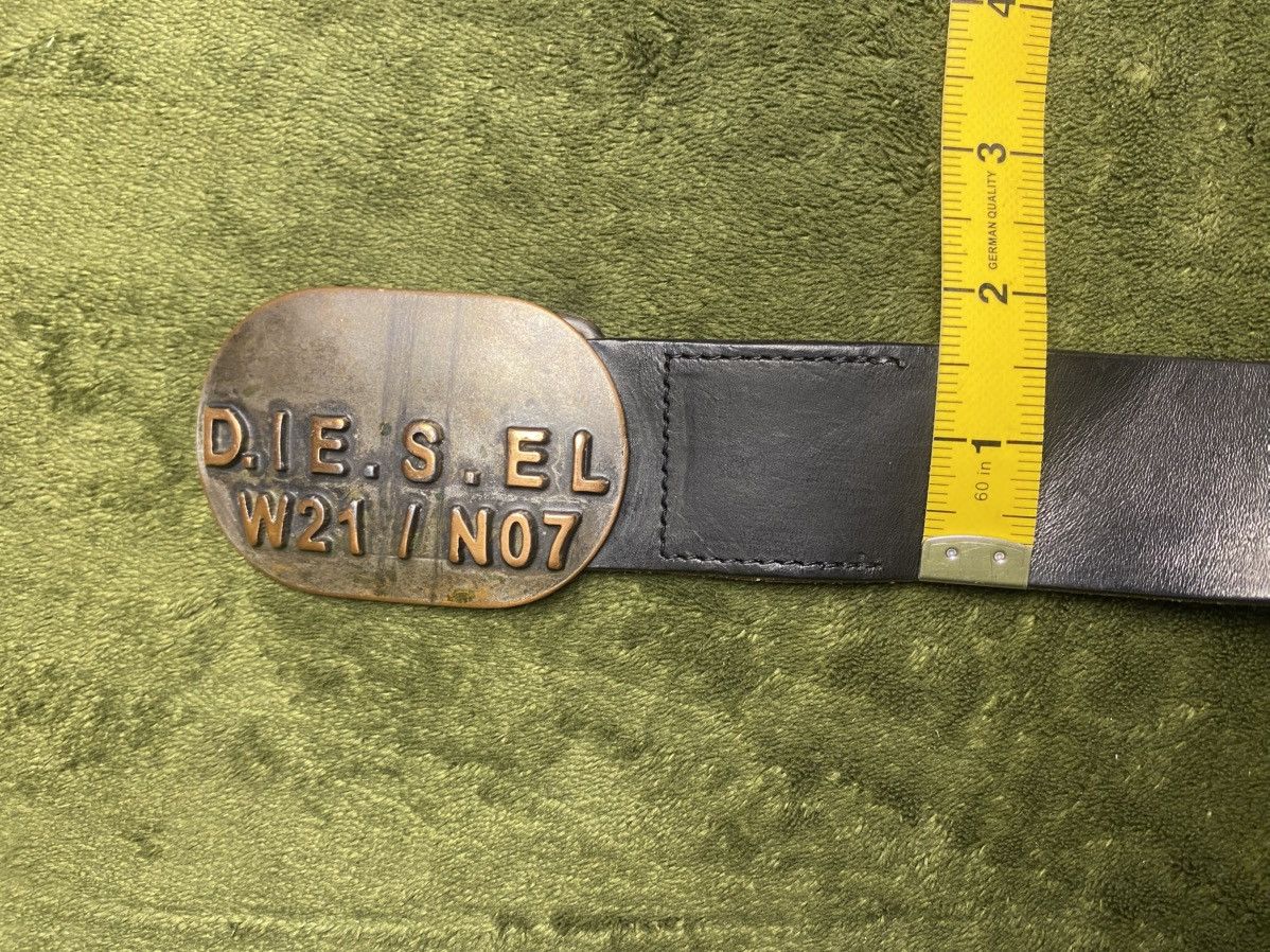 Diesel Diesel buckle black leather belt Size 34 - 12 Thumbnail