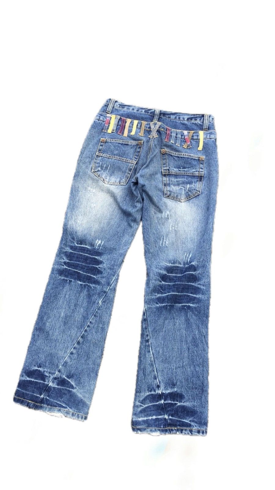 Flare💥90s Six Star Insane Faded Flare Distressed Jean