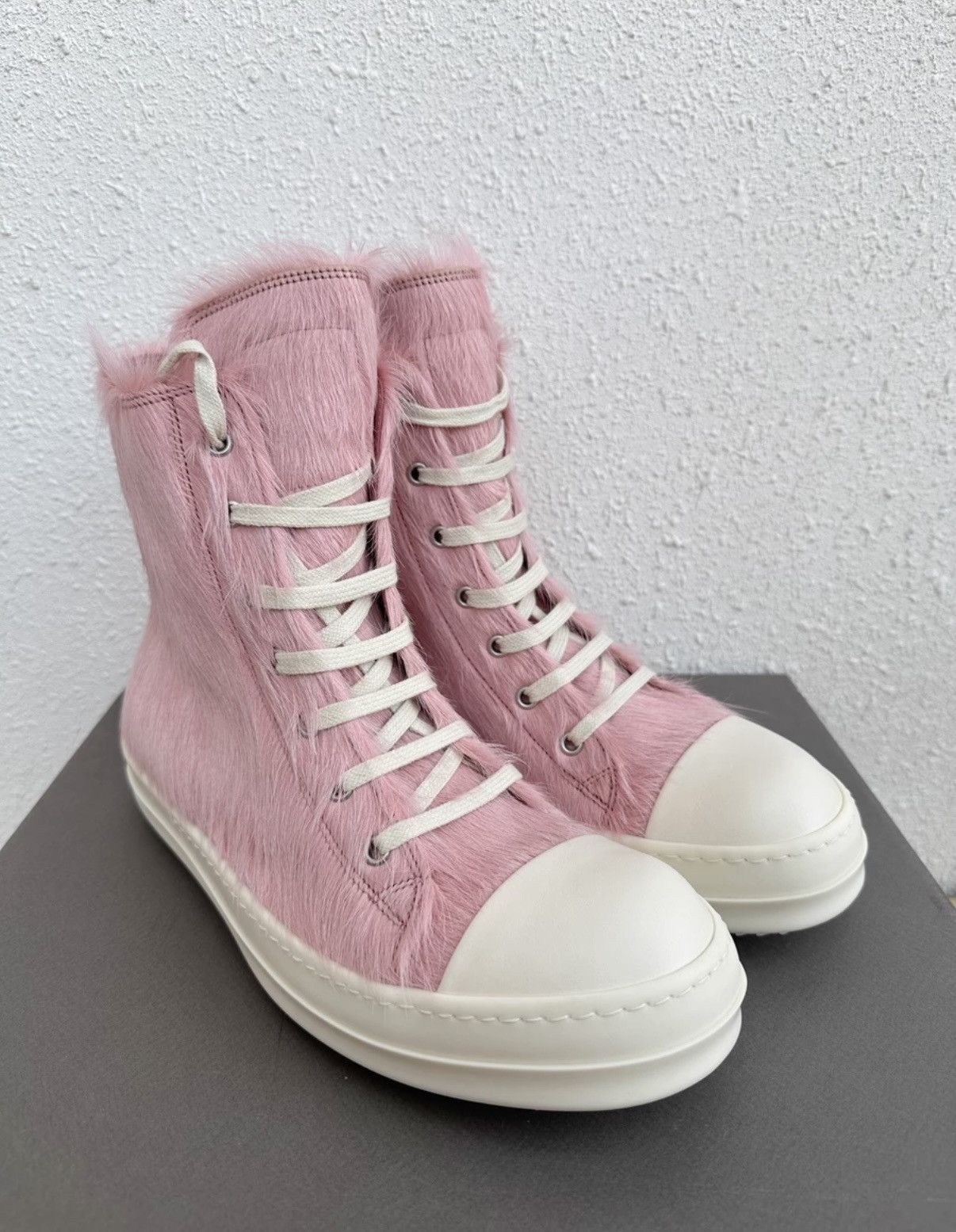 Rick Owens Rick Owens DRKSHDW x Converse Pink Horse Hair Size US 8.5 / EU 41-42 - 2 Thumbnail
