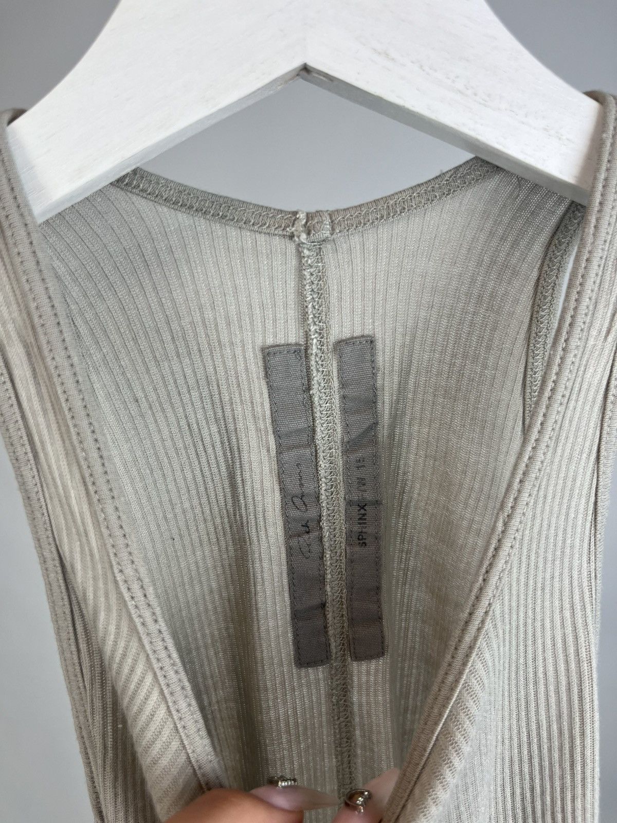 Rick Owens RICK OWENS FOREVER BASIC RIB TANK MINI RIB JERSEY Size M / US 6-8 / IT 42-44 - 2 Thumbnail
