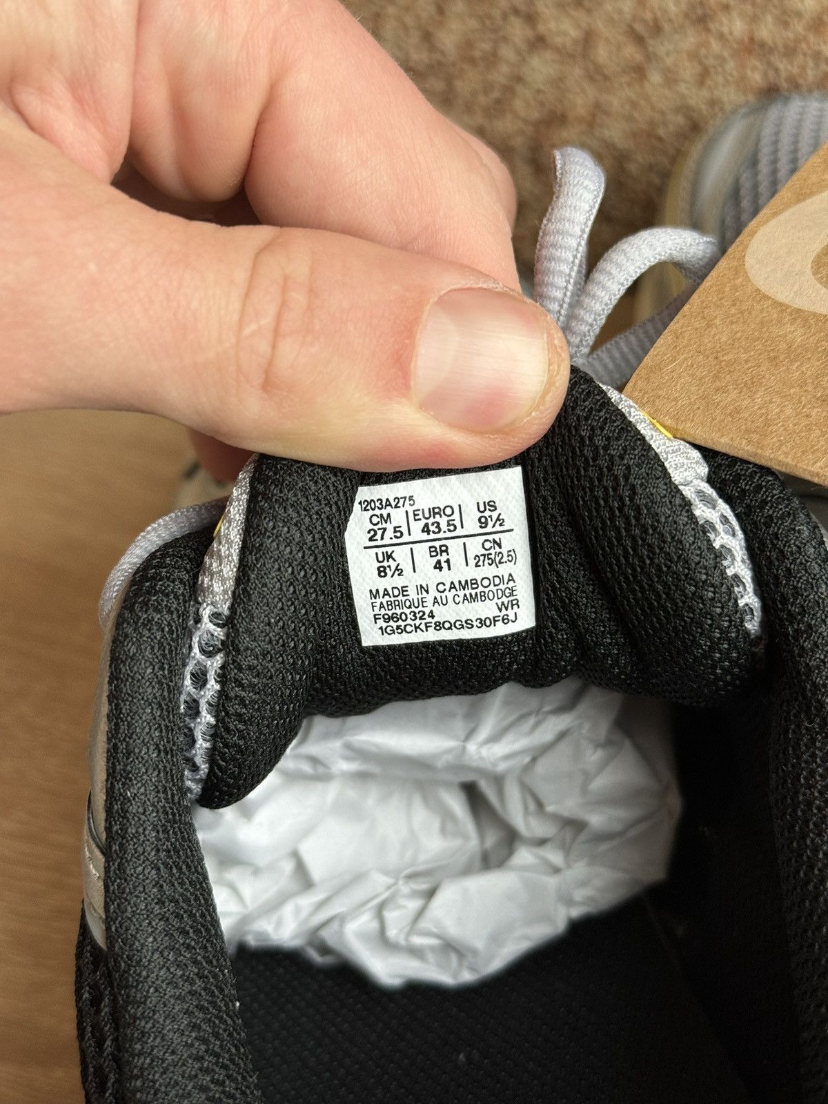 Asics Asics - Baskets GT-2160 1203A275 Piedmont Grey Pure Silver Size US 9.5 / EU 42-43 - 10 Thumbnail