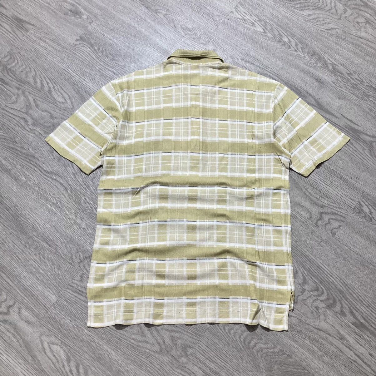 Burberry 1990s Vintage Burberrys Nova Check Pocket Polo Tshirt Luxury Size US L / EU 52-54 / 3 - 12 Thumbnail