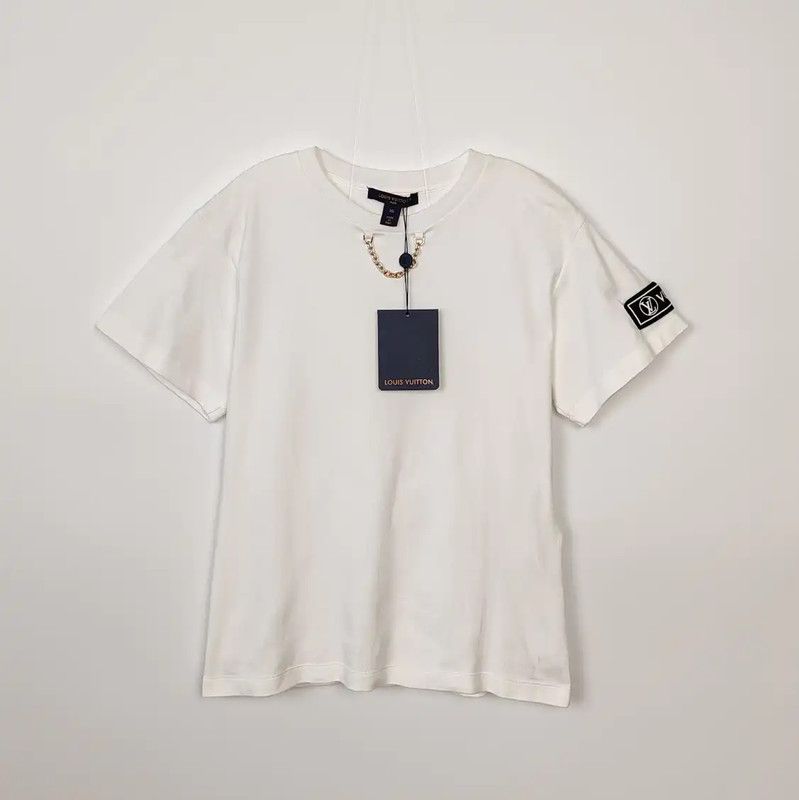 Louis Vuitton Louis Vuitton White Cotton T-Shirt for Women 0089 Size XS / US 0-2 / IT 36-38 - 1 Thumbnail