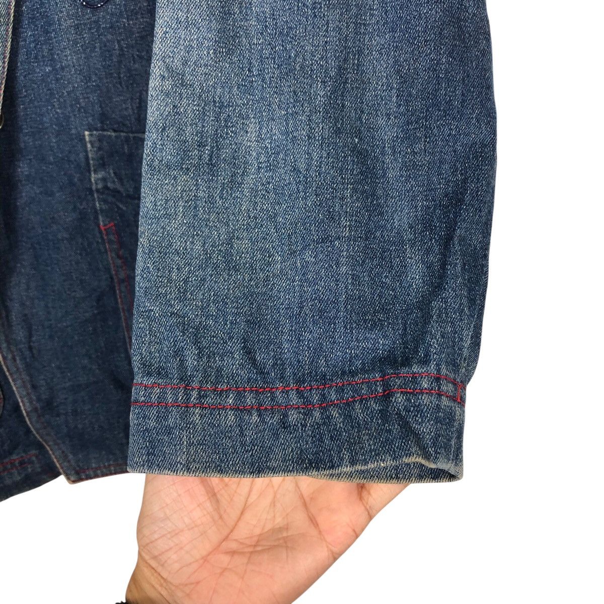 Japanese Brand 📌Vintage Denim Chore Jacket Fila Multi Pocket Issey Miyake Size US L / EU 52-54 / 3 - 16 Thumbnail