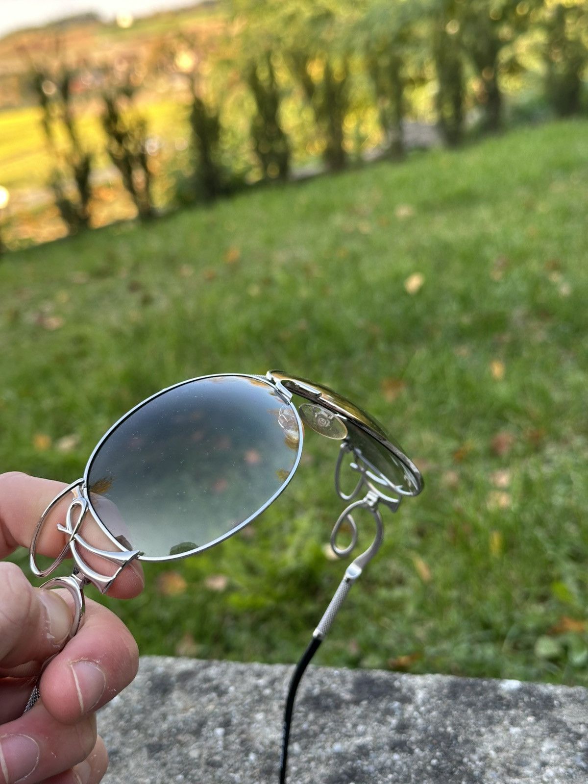 Roberto Cavalli Roberto Cavalli Sunglasses Carnela 300S E98 Silver Size ONE SIZE - 12 Thumbnail