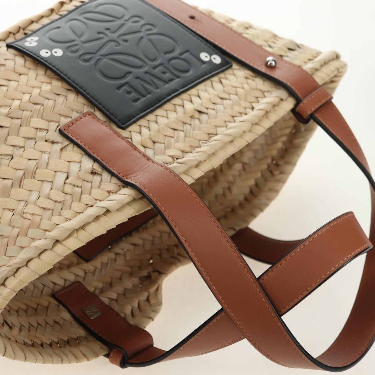 Loewe LOEWE Studio Ghibli Collaboration Hand Bag Raffia Beige Auth Size ONE SIZE - 6 Thumbnail