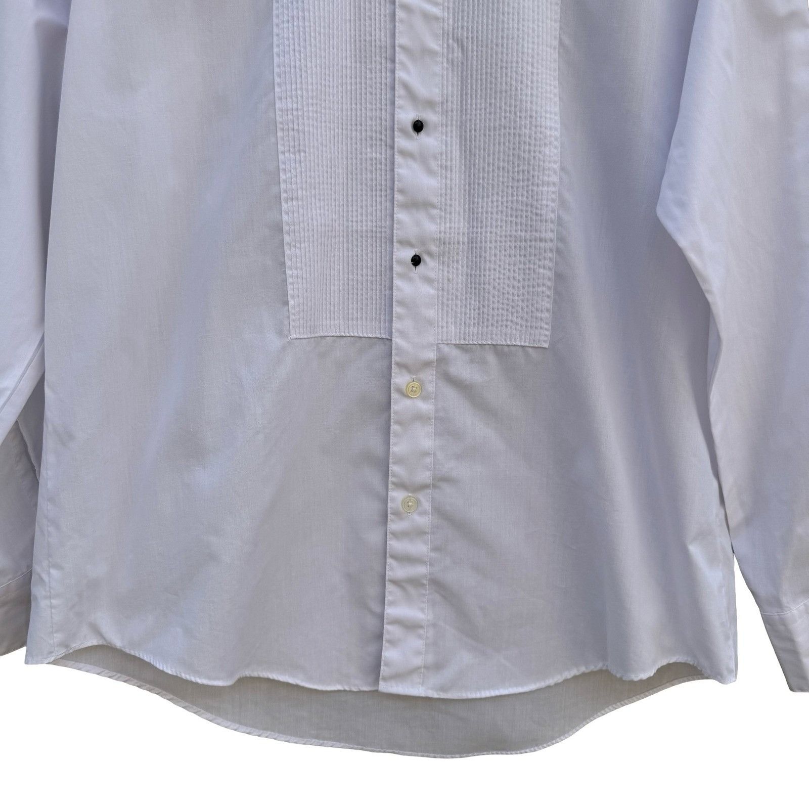 Other Dimension Mens White Wing Tip Collar Pleated Bib Tuxedo Dres Size US M / EU 48-50 / 2 - 11 Thumbnail