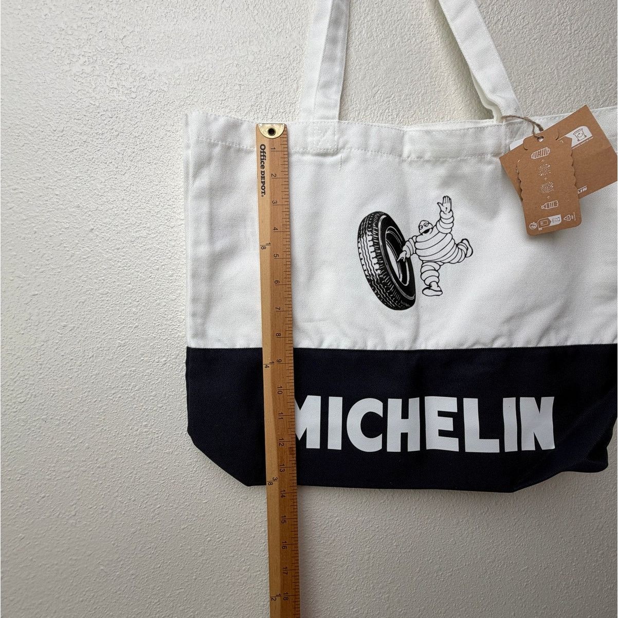 Other NWT Michelin Logo Tote Bag White Navy Black Unisex Size ONE SIZE - 7 Thumbnail