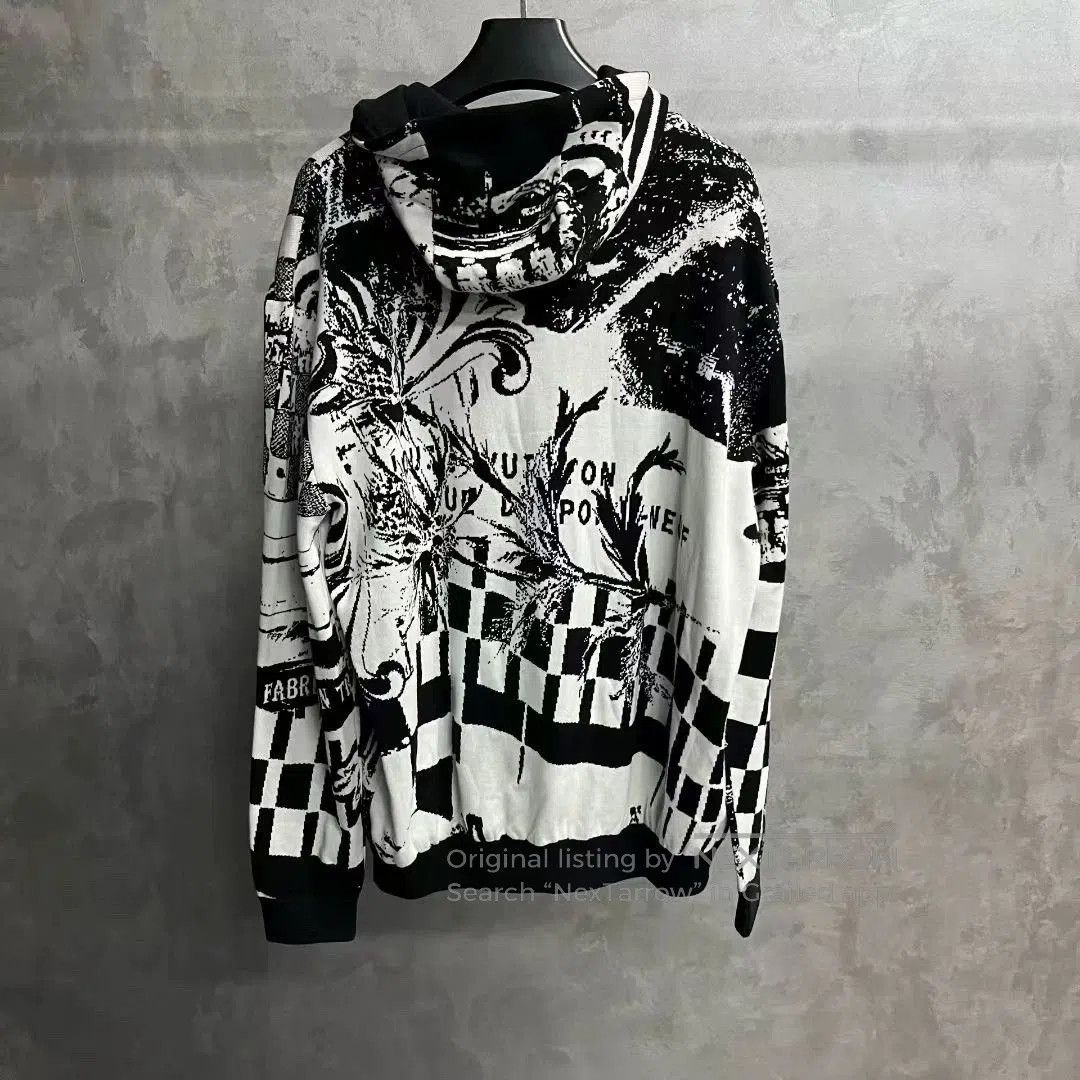 Louis Vuitton black patterned hoodie by louis vuitton. Size US XXL / EU 58 / 5 - 2 Thumbnail
