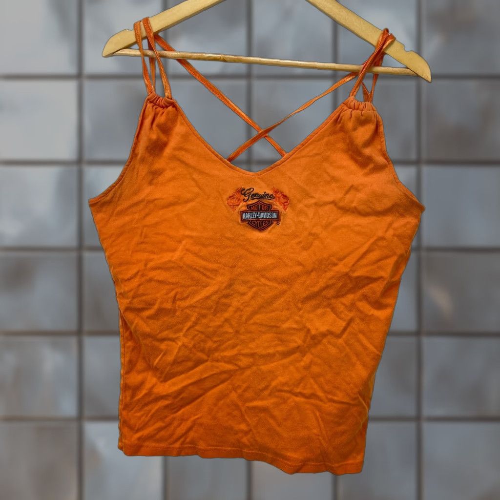 Harley Davidson VINTAGE Harley-Davidson Tank Top Shirt Womens XL Orange Harley-Davidson Tank Top Shirt Womens XL Orange 90s? Size XL / US 12-14 / IT 48-50 - 1 Thumbnail