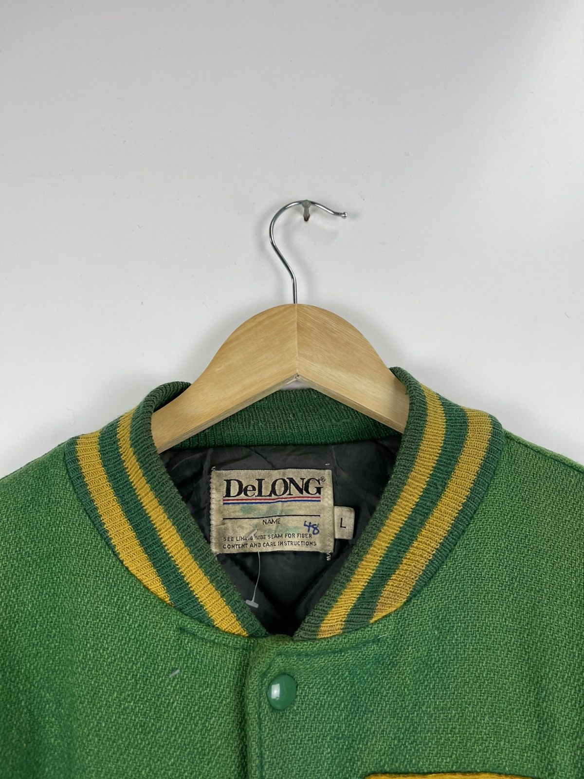 Delong × Vintage Vintage Delong Varsity Jacket Size US L / EU 52-54 / 3 - 8 Thumbnail