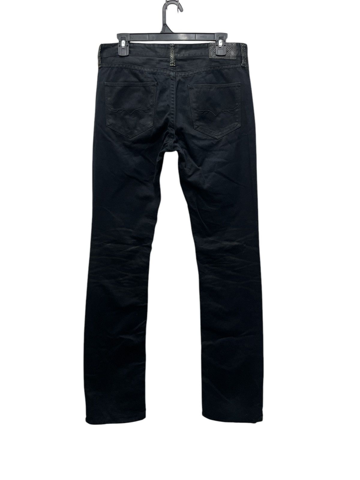 Japanese Brand Fuga Japan Black Rusty Zipper Leg Flared Denim Pants W32 Size US 32 / EU 48 - 2 Thumbnail