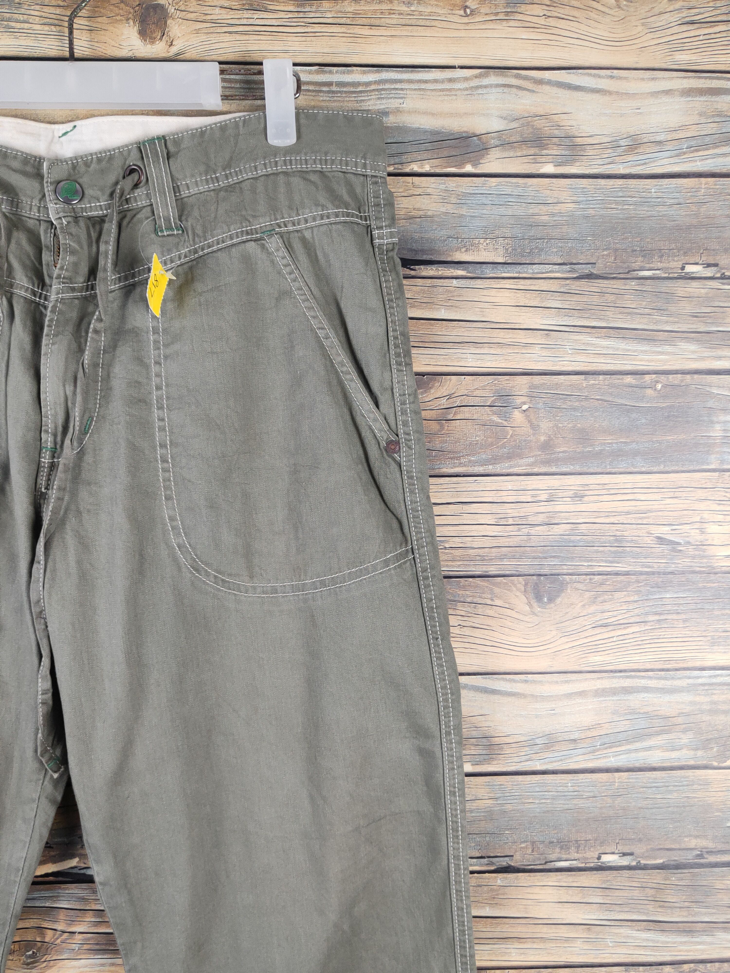Edwin DL Edwin Green Multipocket Tactical Cargo Pants #817 Size US 35 - 5 Thumbnail