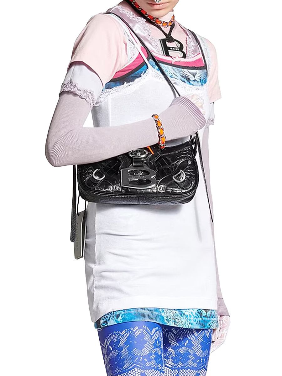 Balenciaga o1s1wg110326 Layered Dress in White Size M / US 6-8 / IT 42-44 - 3 Thumbnail