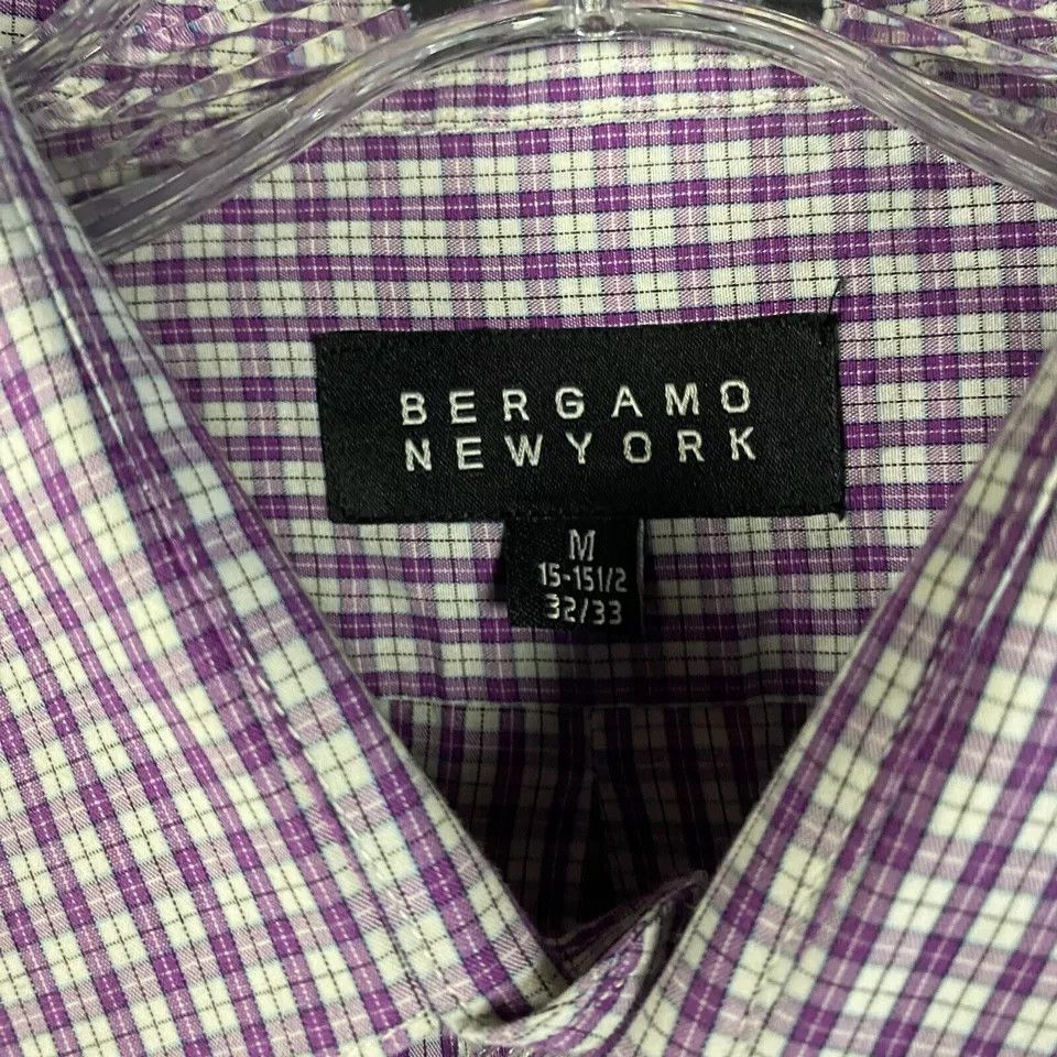 Bergamo New York Bergamo New York Dress Shirt Men's Medium 15-15.5 32/33 Size US M / EU 48-50 / 2 - 4 Thumbnail