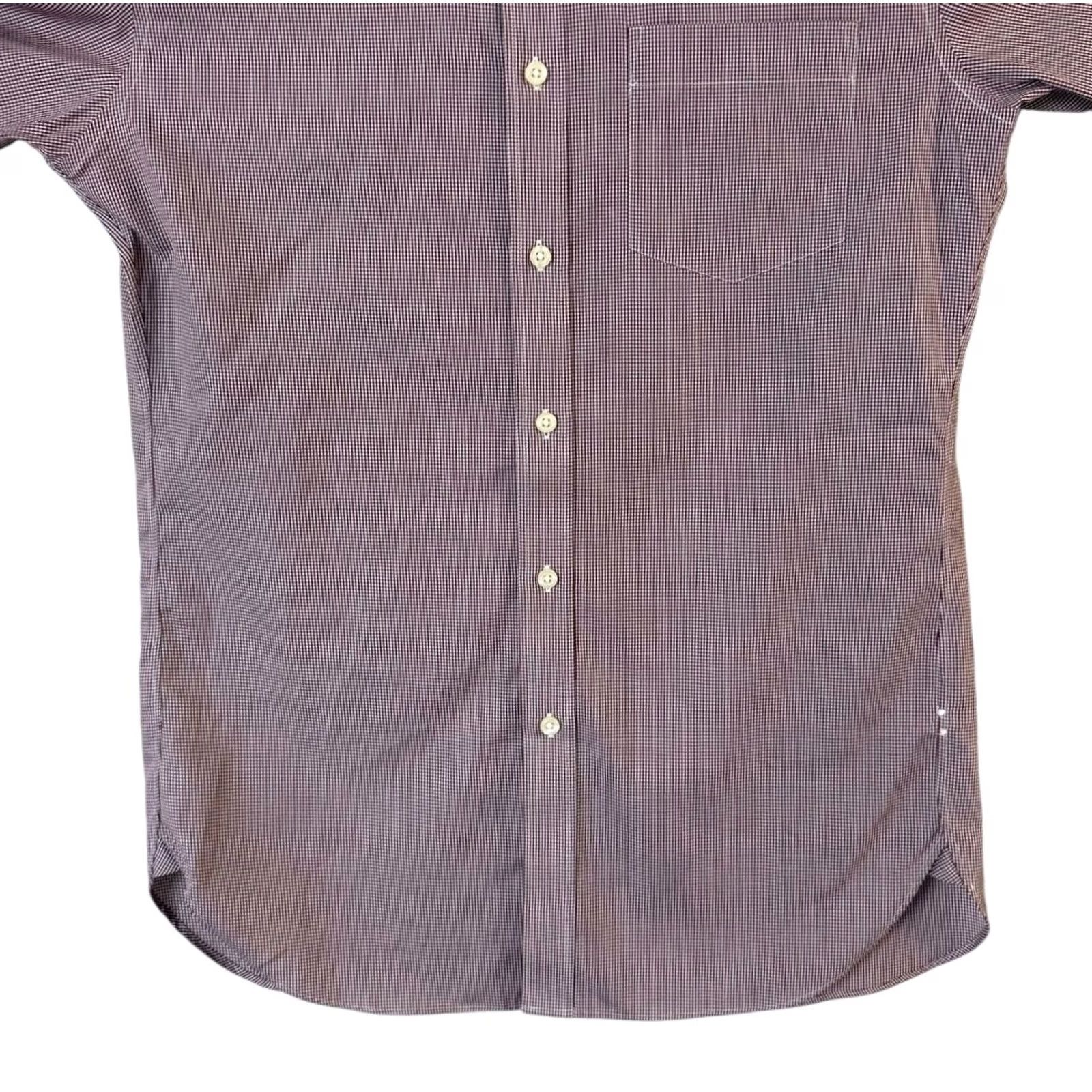 J.Crew J.Crew Gingham Plaid Button-Up L/S Shirt Red Men M 80's 2-Ply Cotton NEW Shirt Size US M / EU 48-50 / 2 - 6 Thumbnail