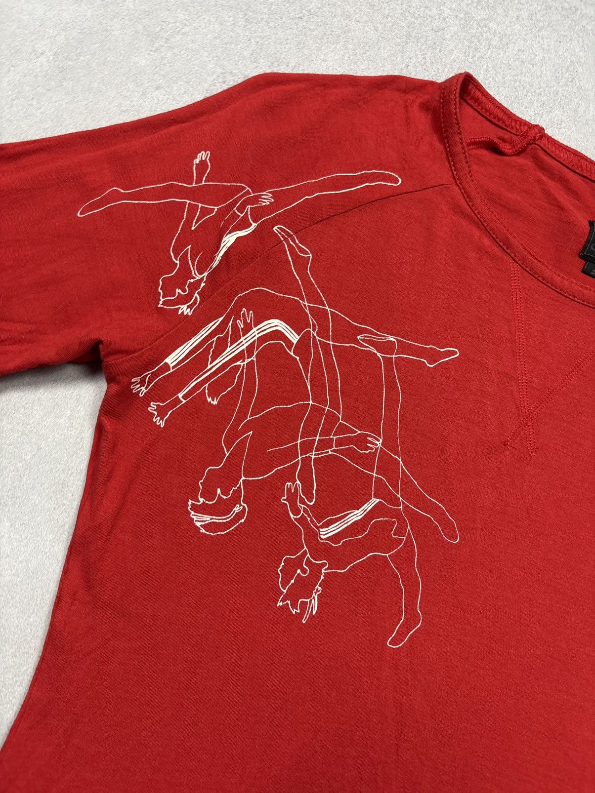 Adidas Vintage 00s Adidas Graphic Ballet Dancer 3/4 Sleeve Y2K ART Size M / US 6-8 / IT 42-44 - 4 Thumbnail