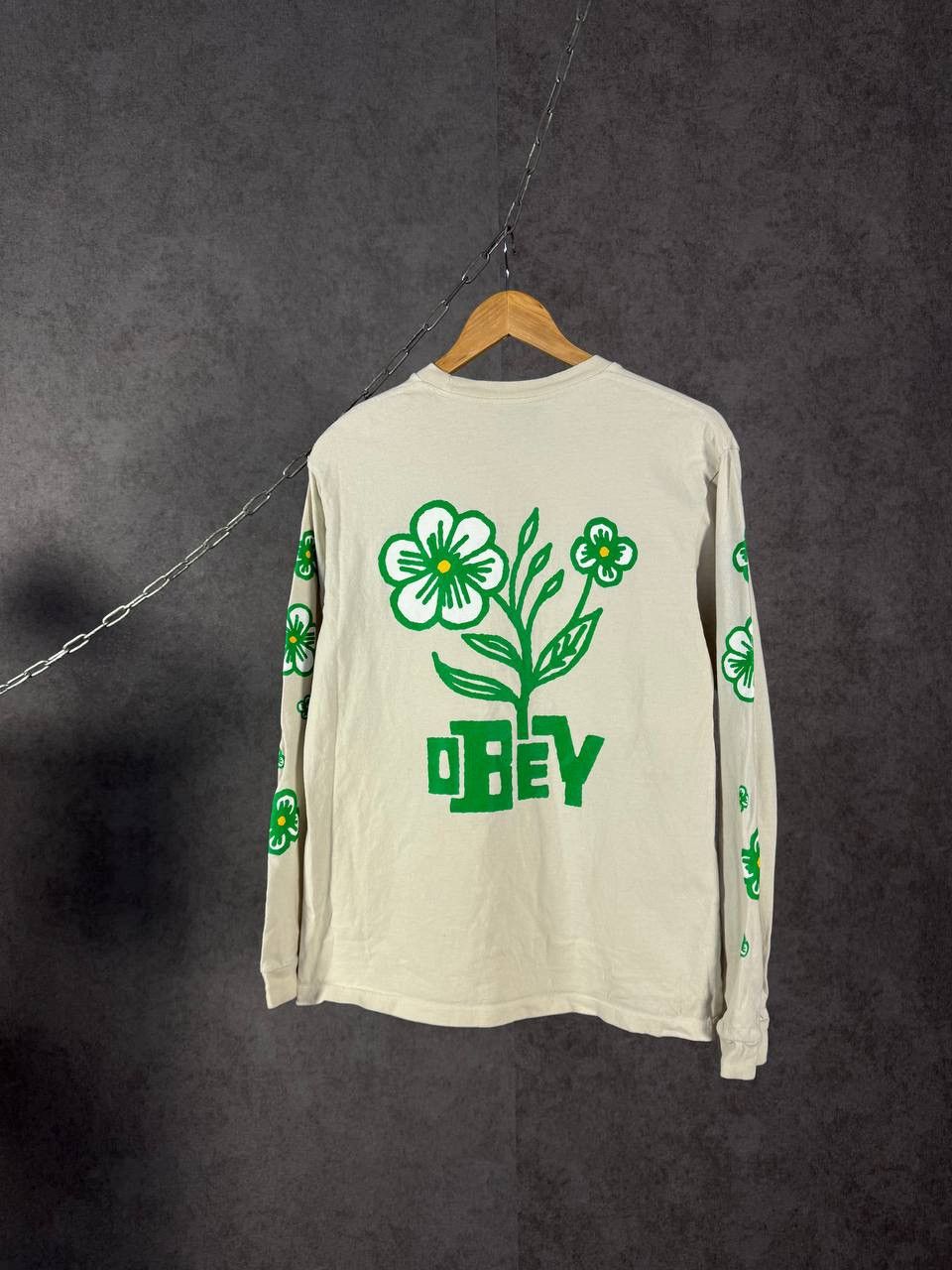 Obey Obey designer streetwear overprinted longsleeve Size US S / EU 44-46 / 1 - 2 Thumbnail