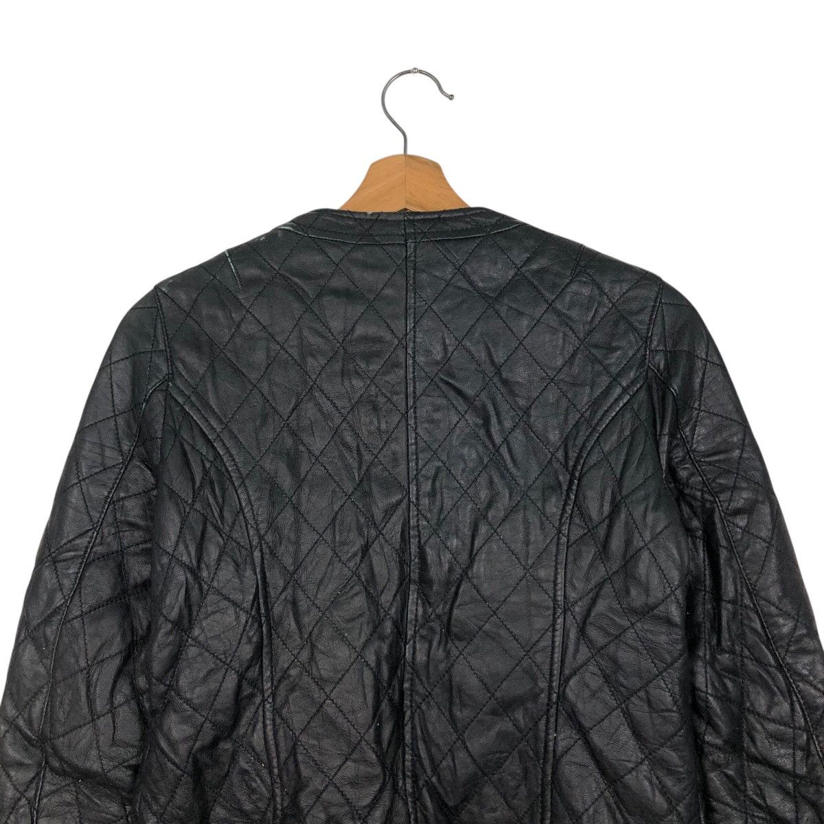 ADAM ET ROPE 📌Cropped Biker Leather Jacket Adam Et Rope Issey Miyake Size US M / EU 48-50 / 2 - 10 Thumbnail