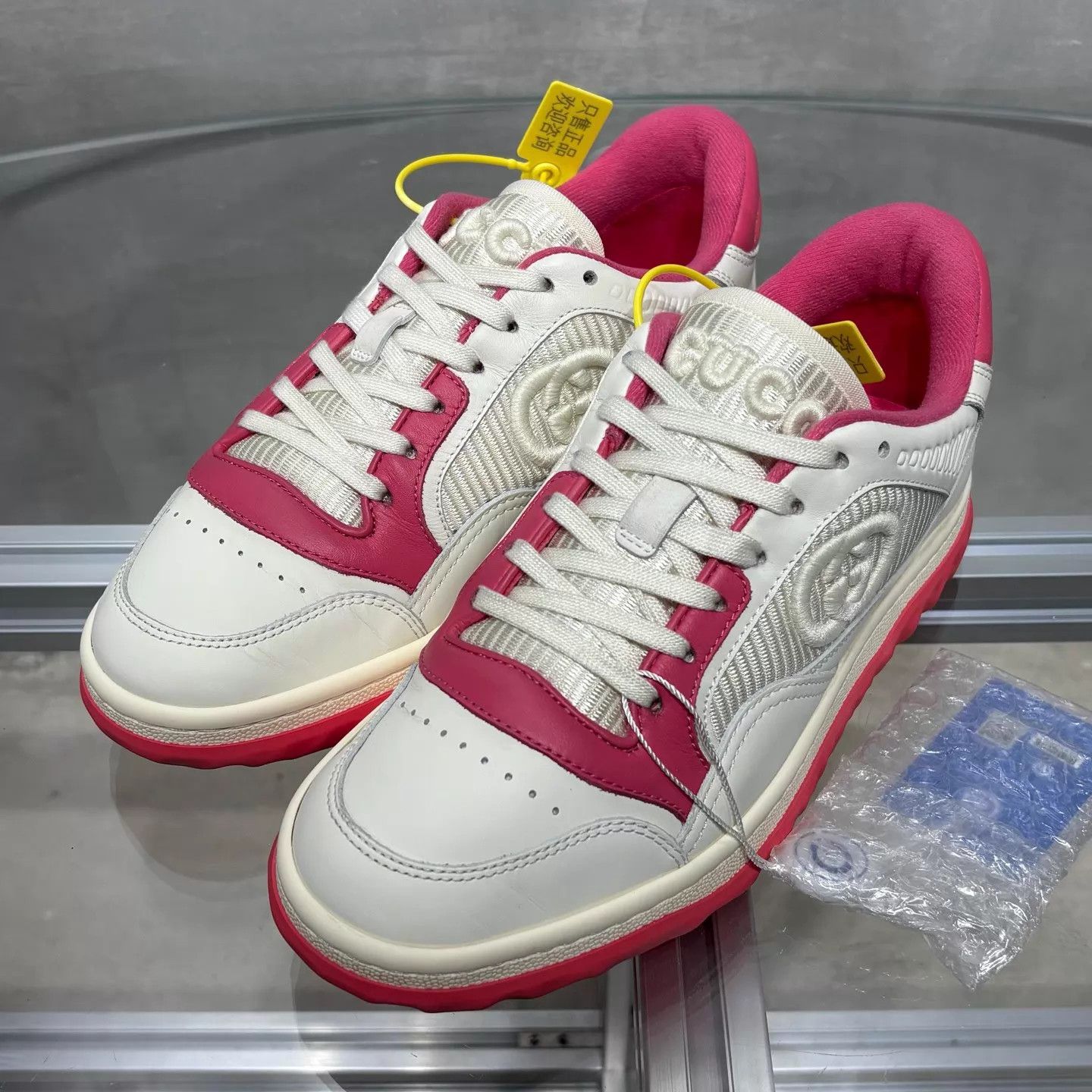 Gucci Gucci MAC80 Casual Sneaker White/Pink Women's 36 Size US 5.5 / IT 35.5 - 2 Thumbnail