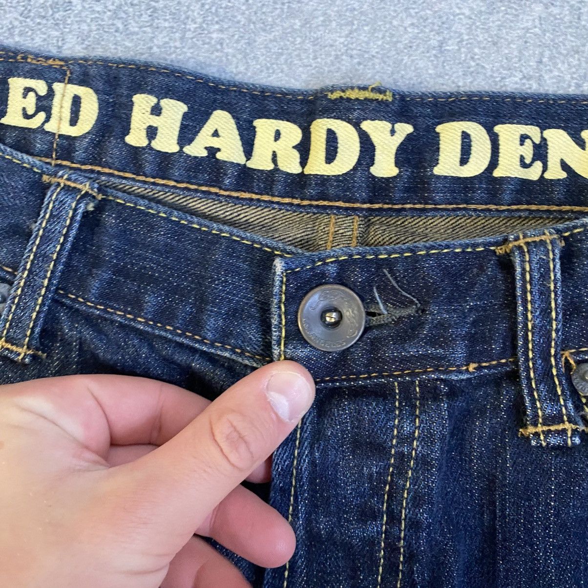 Ed Hardy Vintage Ed Hardy Denim Jeans Baggy Japanese Y2K Size US 34 / EU 50 - 10 Thumbnail
