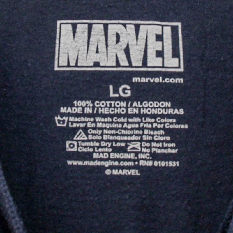 Marvel Comics Men's L Blue Marvel Captain America Logo Graphic Tee Shirt Size US L / EU 52-54 / 3 - 4 Thumbnail