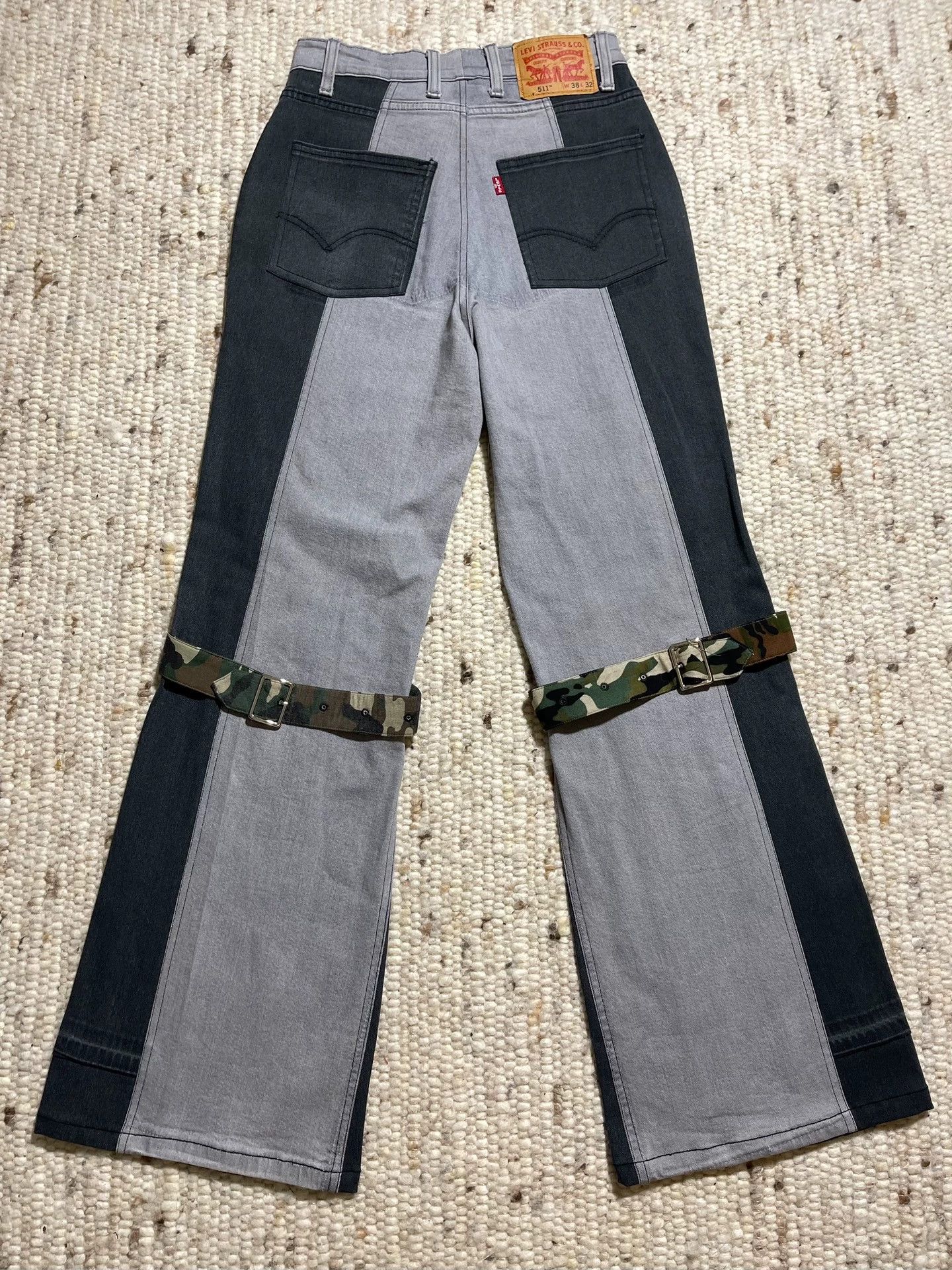 Other Mega vintage Megarments Denim Remake Camo Jeans S Size 26" / US 2 / IT 38 - 4 Thumbnail