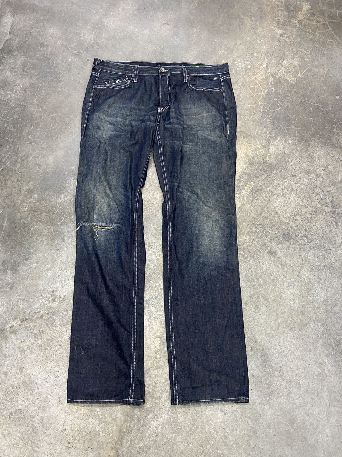 GAS Gas jeans Distressed beauty beast jeans Size US 38 / EU 54 - 2 Thumbnail