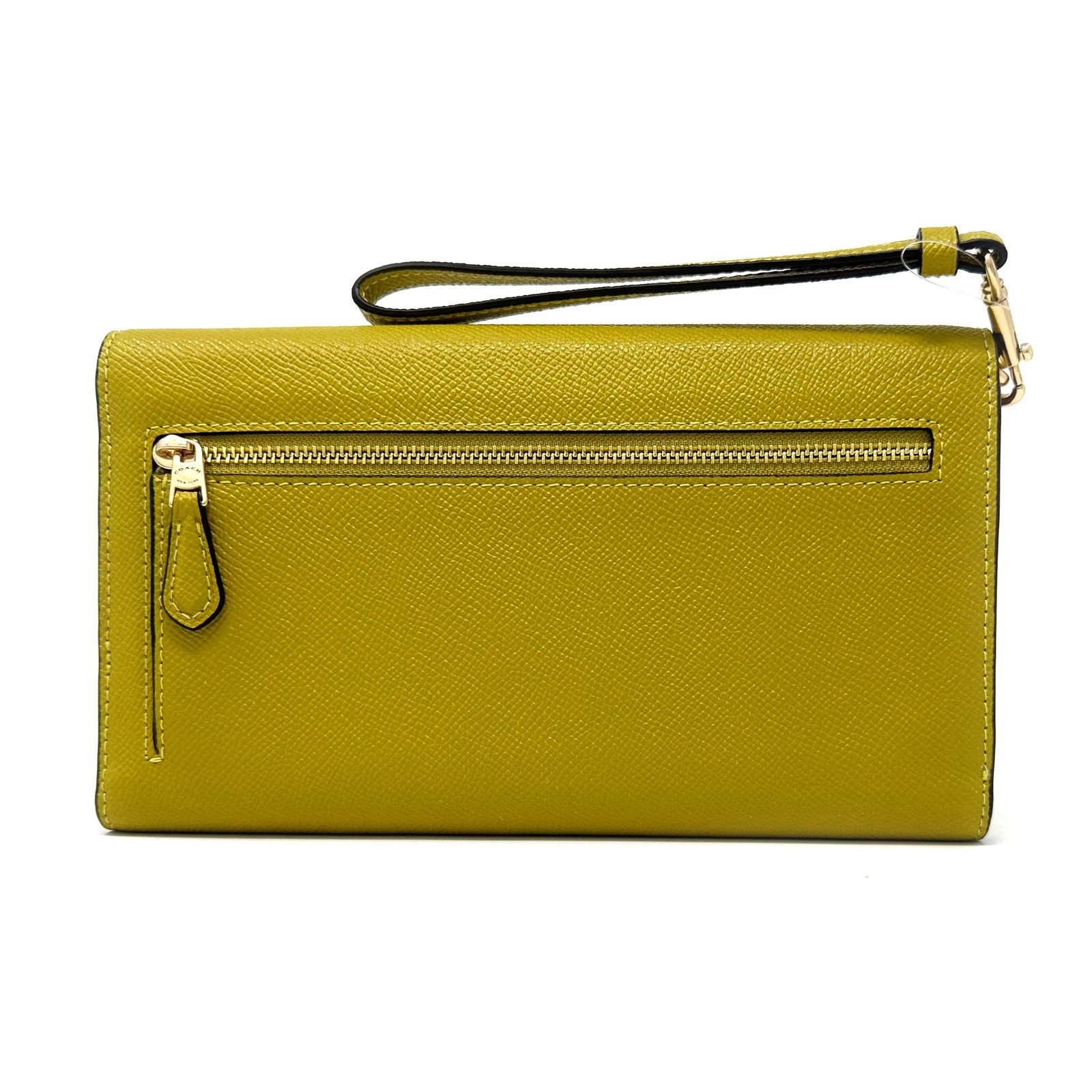 Coach Coach Travel Envelope Wallet Wristlet in Chartreuse C0707 Size ONE SIZE - 2 Thumbnail