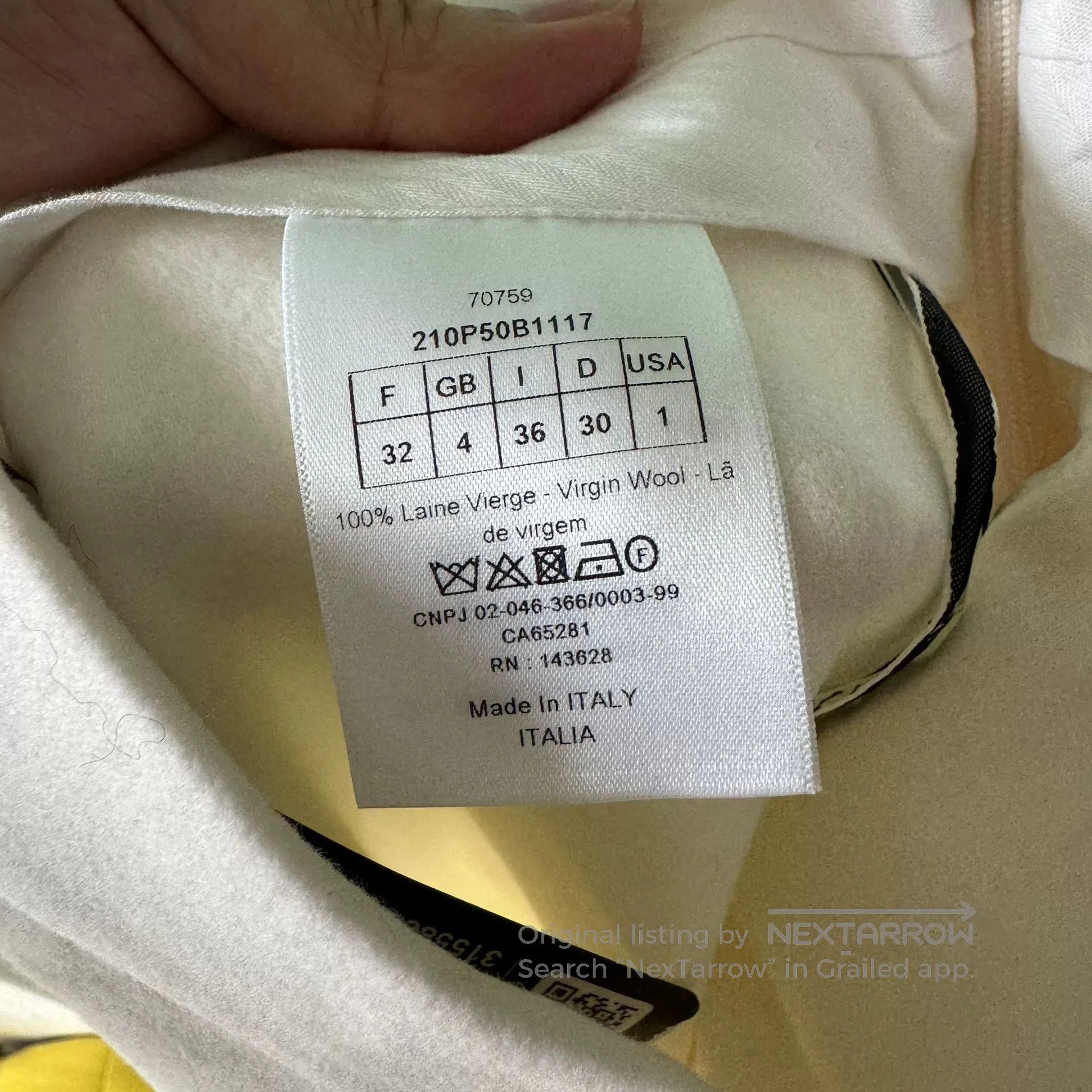 Dior Christian Dior Wool Gold Buckle Trousers. Size 31" - 4 Thumbnail