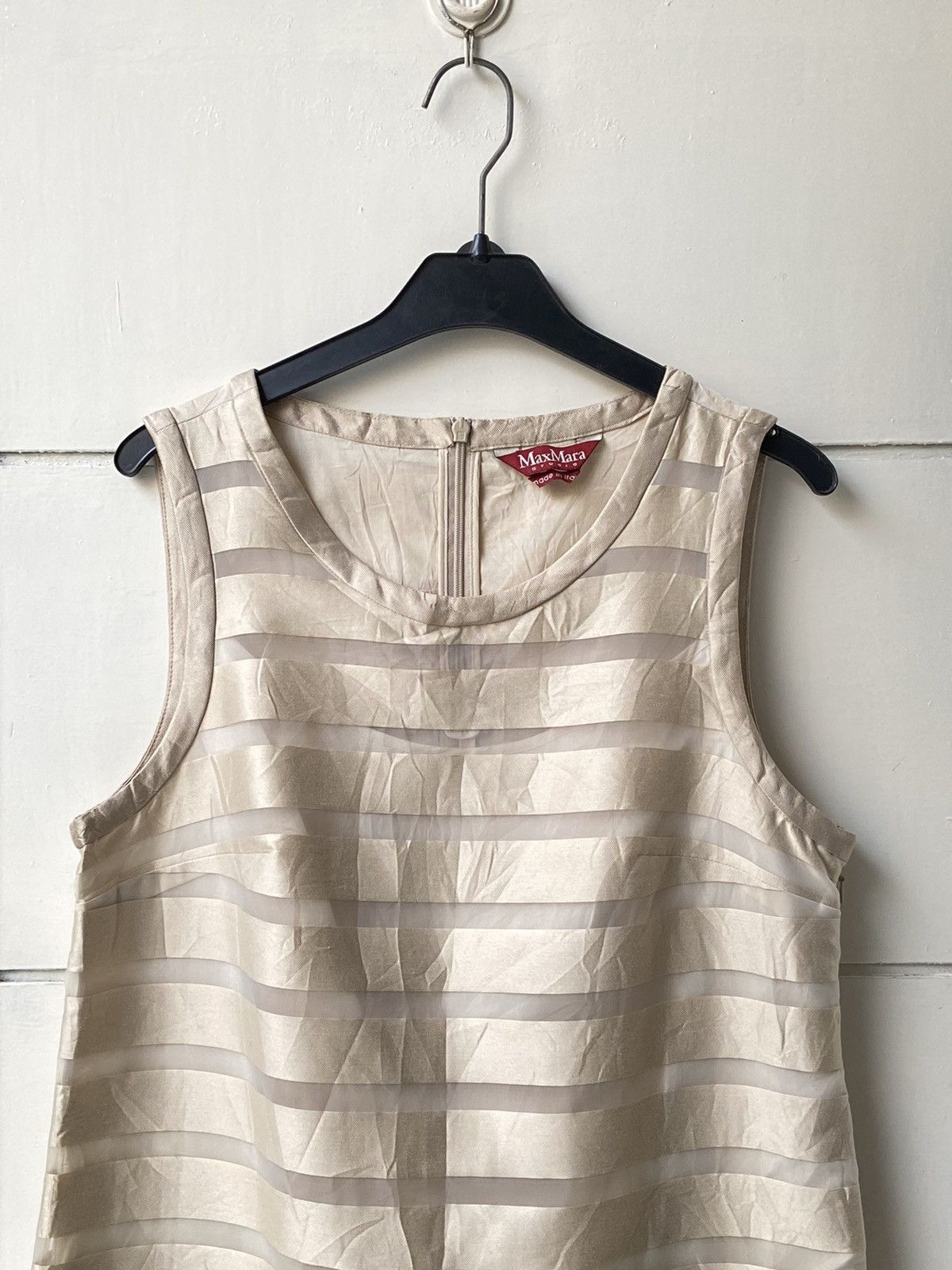 Max Mara MAX MARA Striped Midi Dress Size XS / US 0-2 / IT 36-38 - 2 Thumbnail