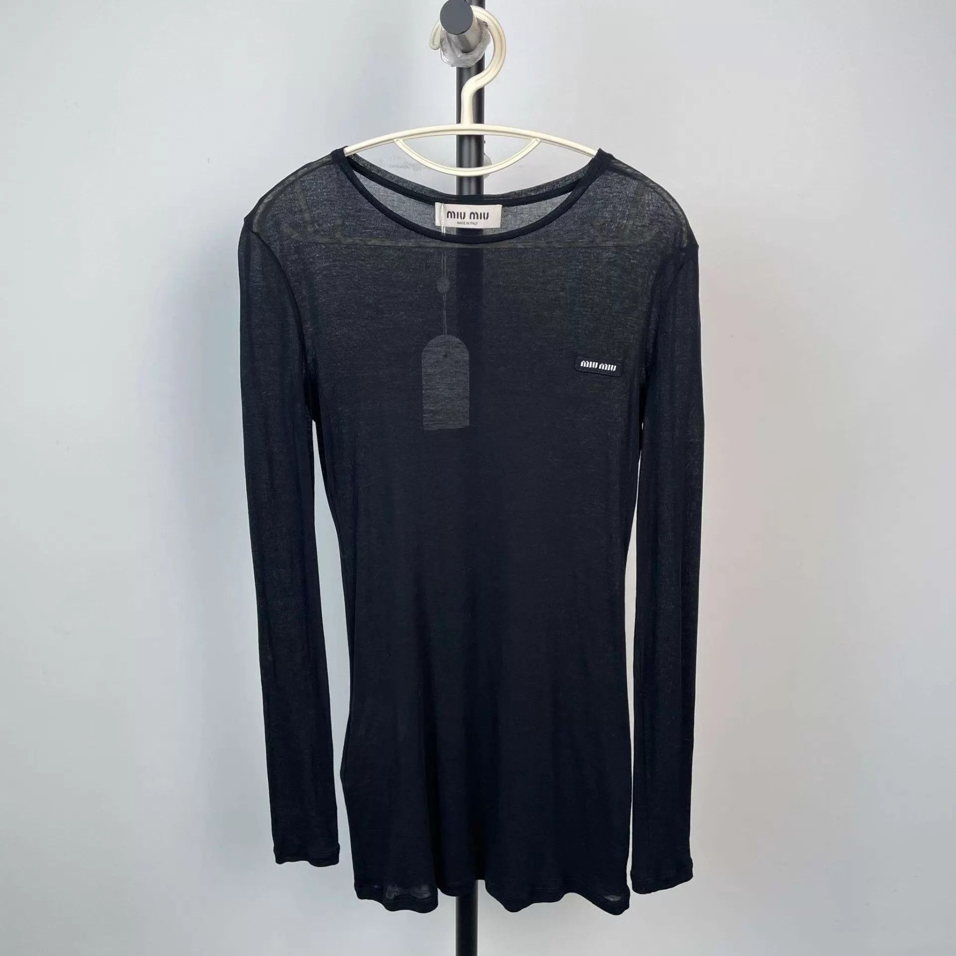 Miu Miu Miu Miu Black Long Sleeve Blouse XS Size XS / US 0-2 / IT 36-38 - 1 Thumbnail